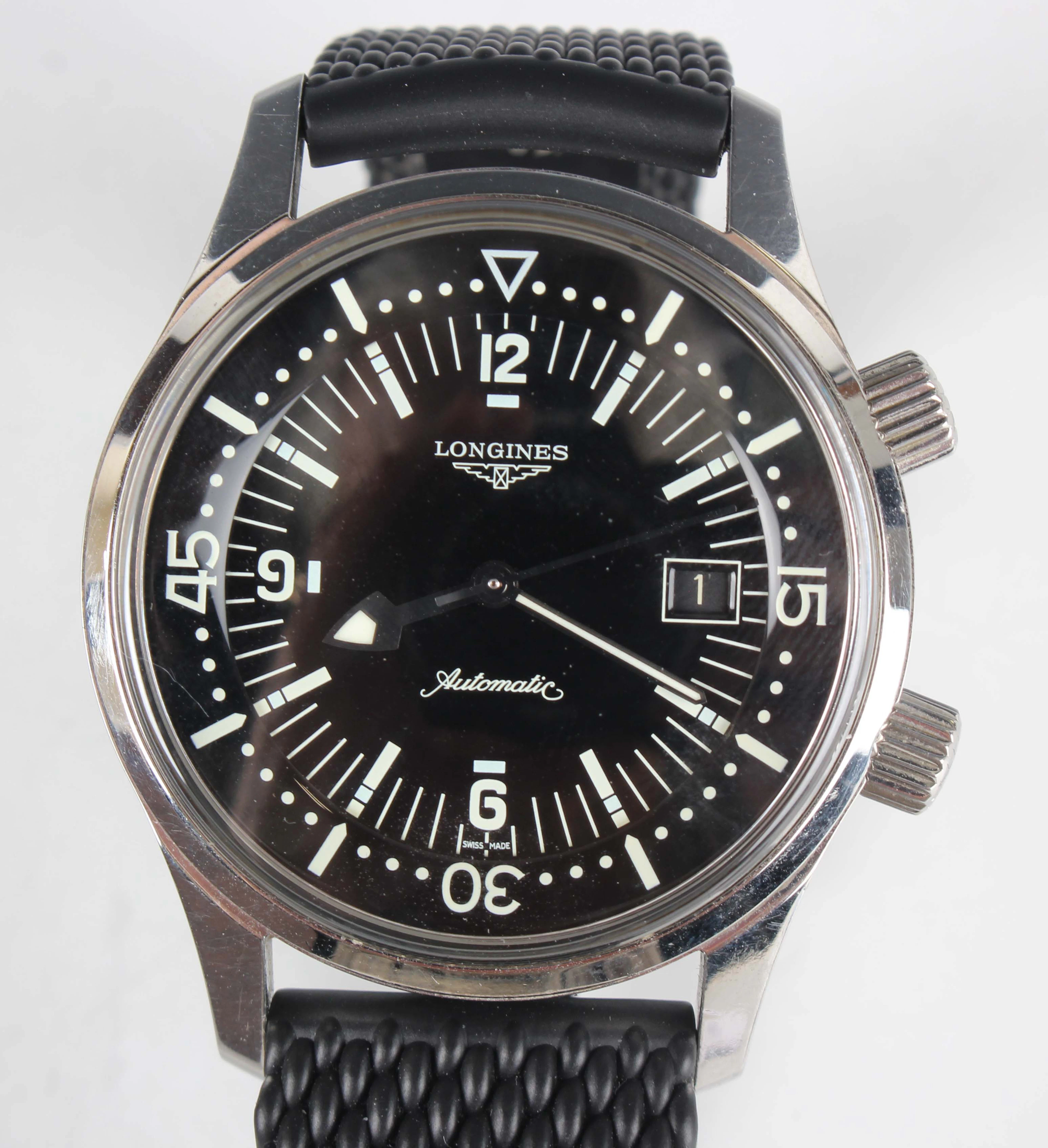 A Longines Automatic Legend Diver stainless steel circular cased gentleman's