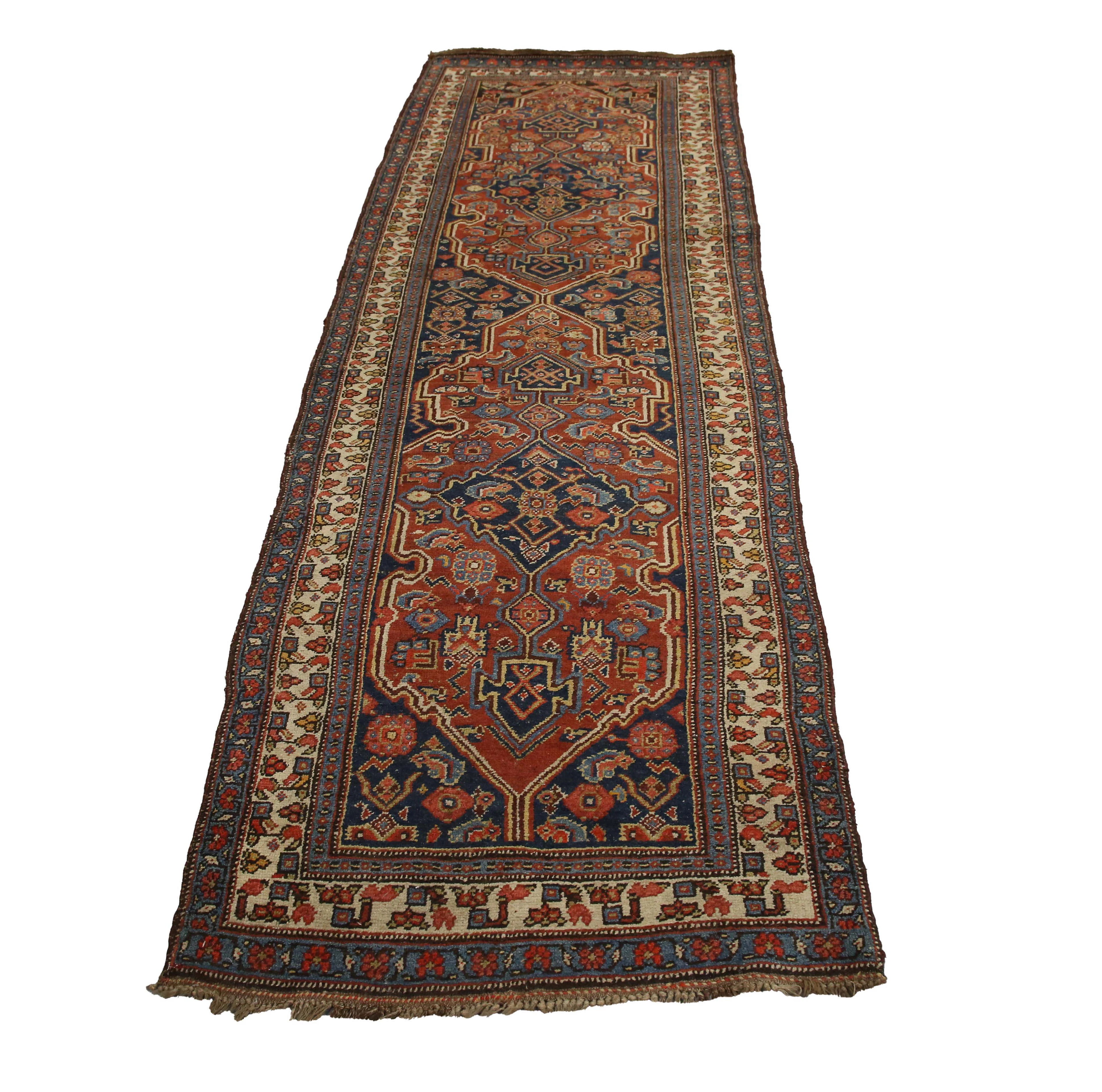 A Bidjar runner, North-west Persia, early 20th century, the terracotta