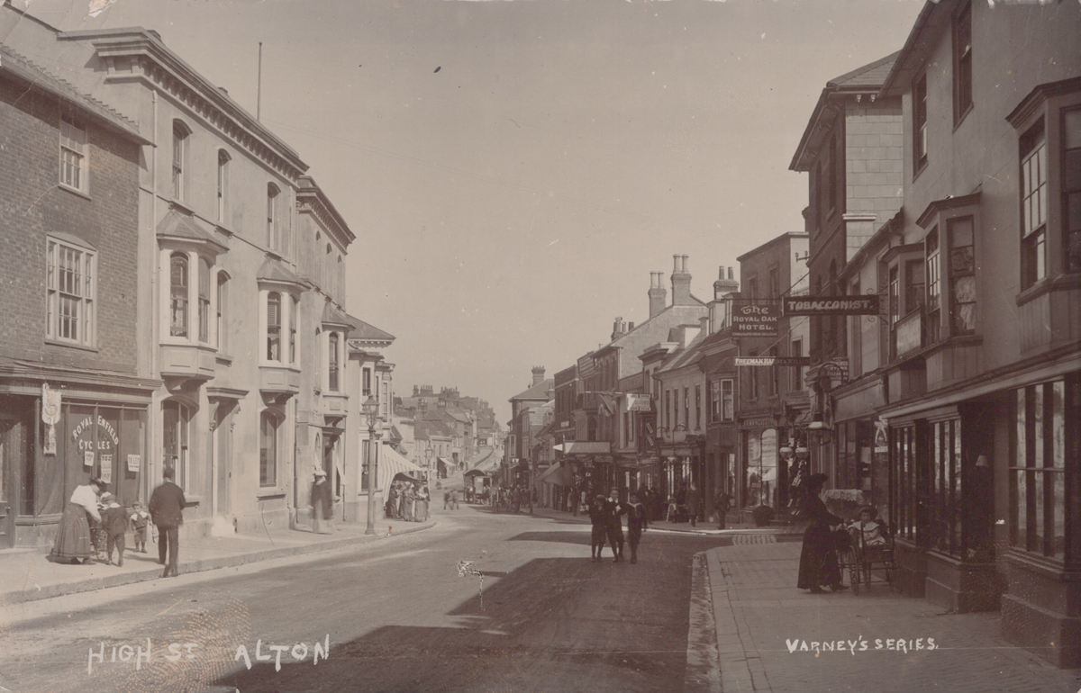A collection of approximately 105 postcards of Alton, Hampshire, including