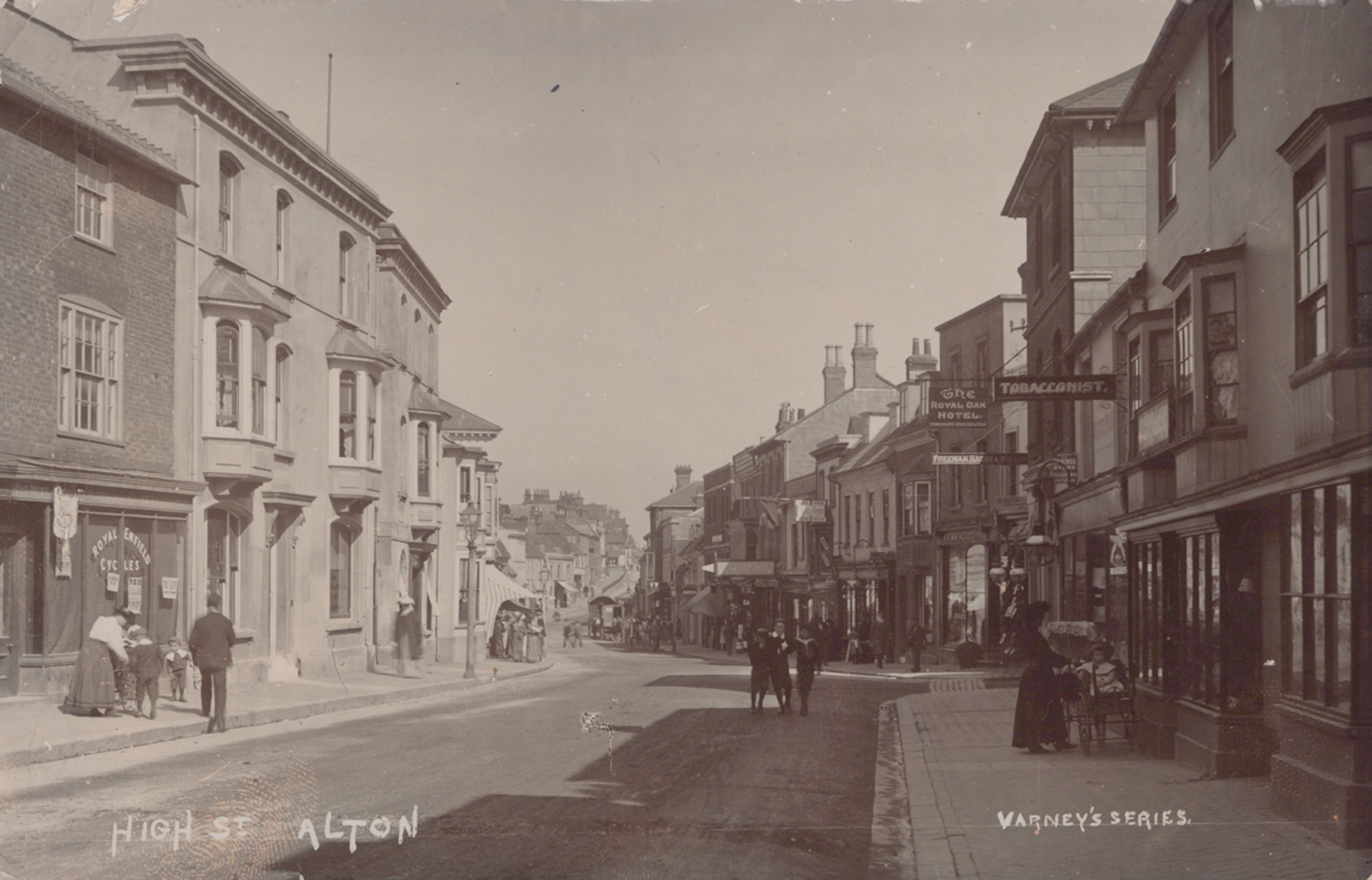 A collection of approximately 105 postcards of Alton, Hampshire, including
