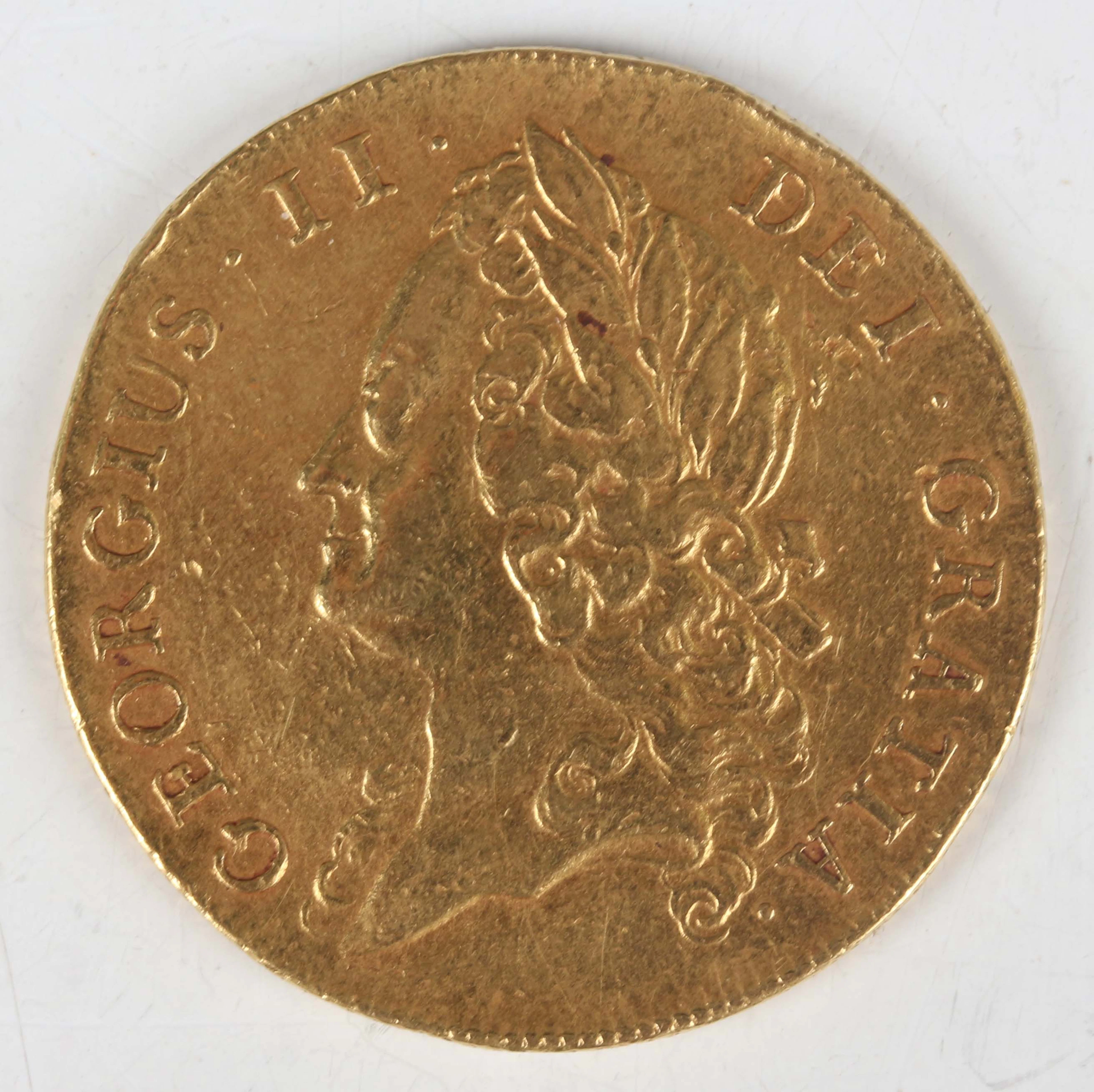 A scarce George II two guineas 1739, intermediate head, Sp 3668 (good/fine).