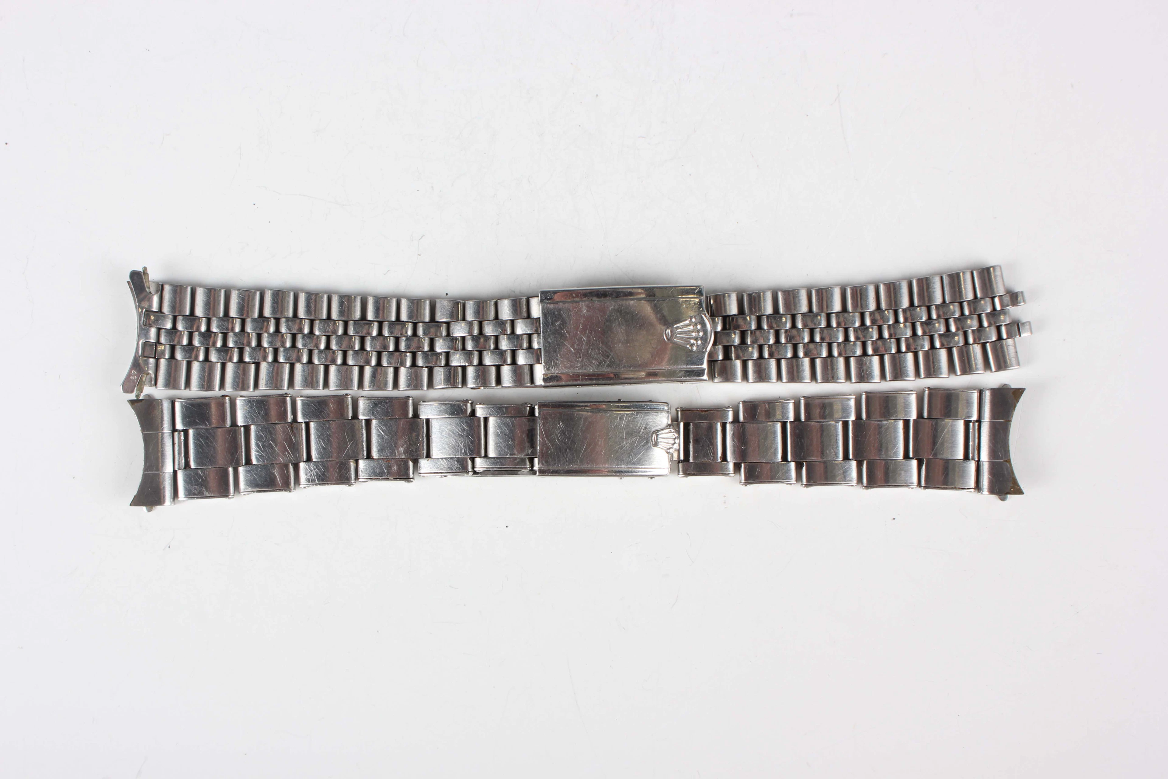 A Rolex Oyster stainless steel wristwatch bracelet with signed clasp