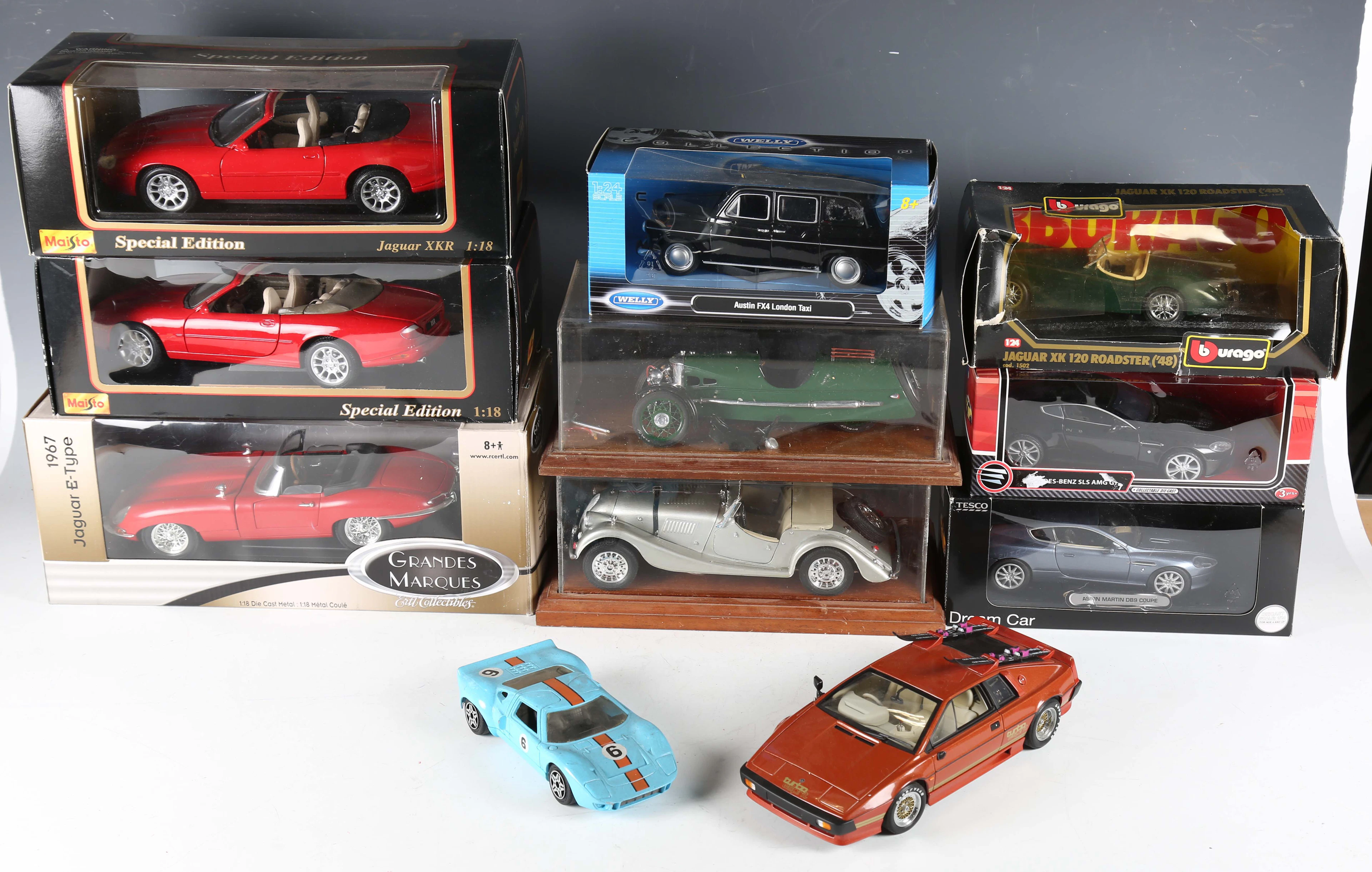 A group of model cars, comprising AutoArt Lotus Esprit Turbo Grand