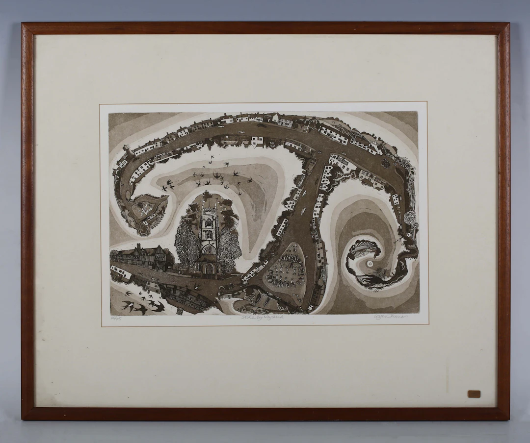 Glynn Thomas (British b 1946) - 'Stoke by Nayland'; 'Nayland'; 'Heybridge B