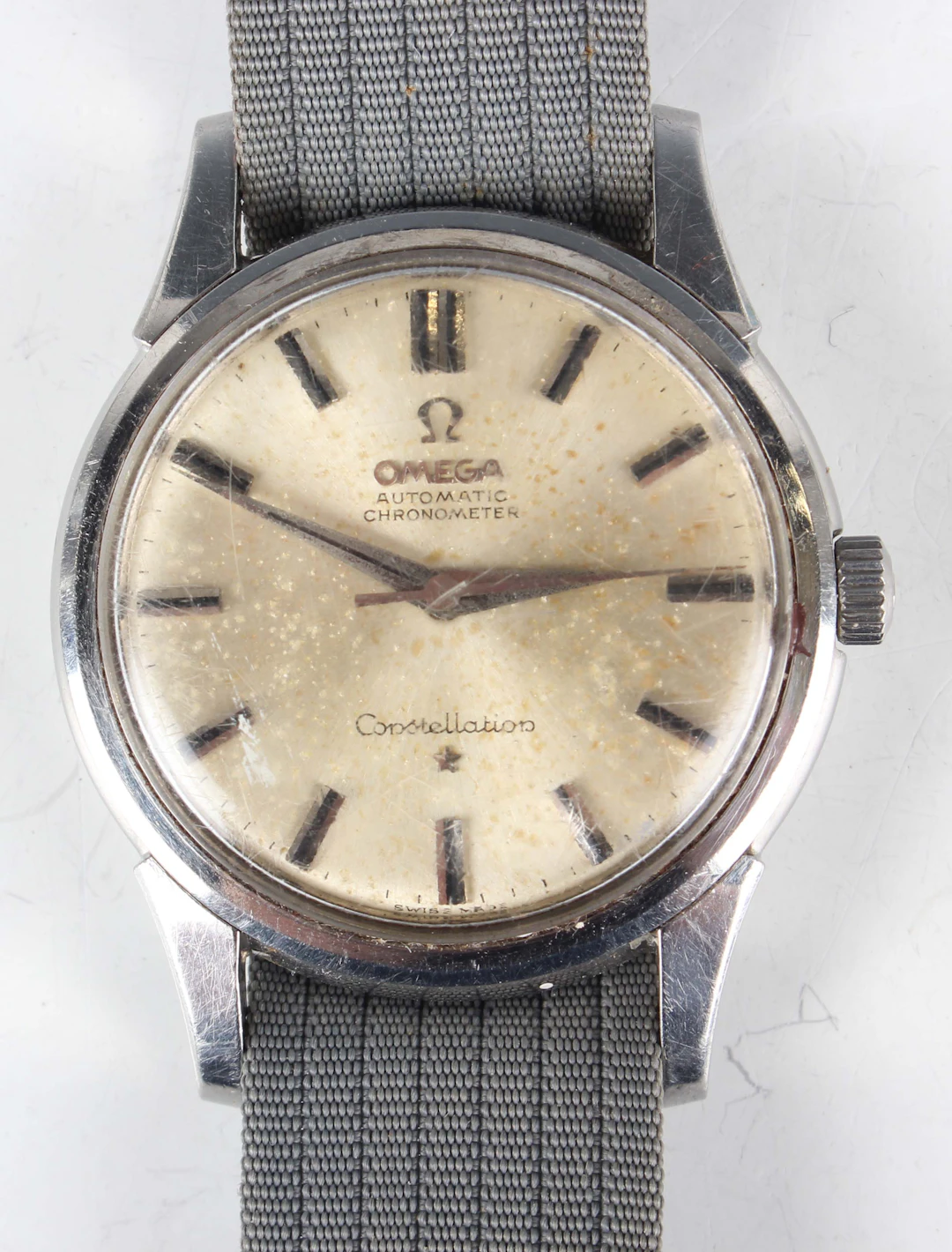 An Omega Automatic Constellation stainless steel circular cased gentleman's