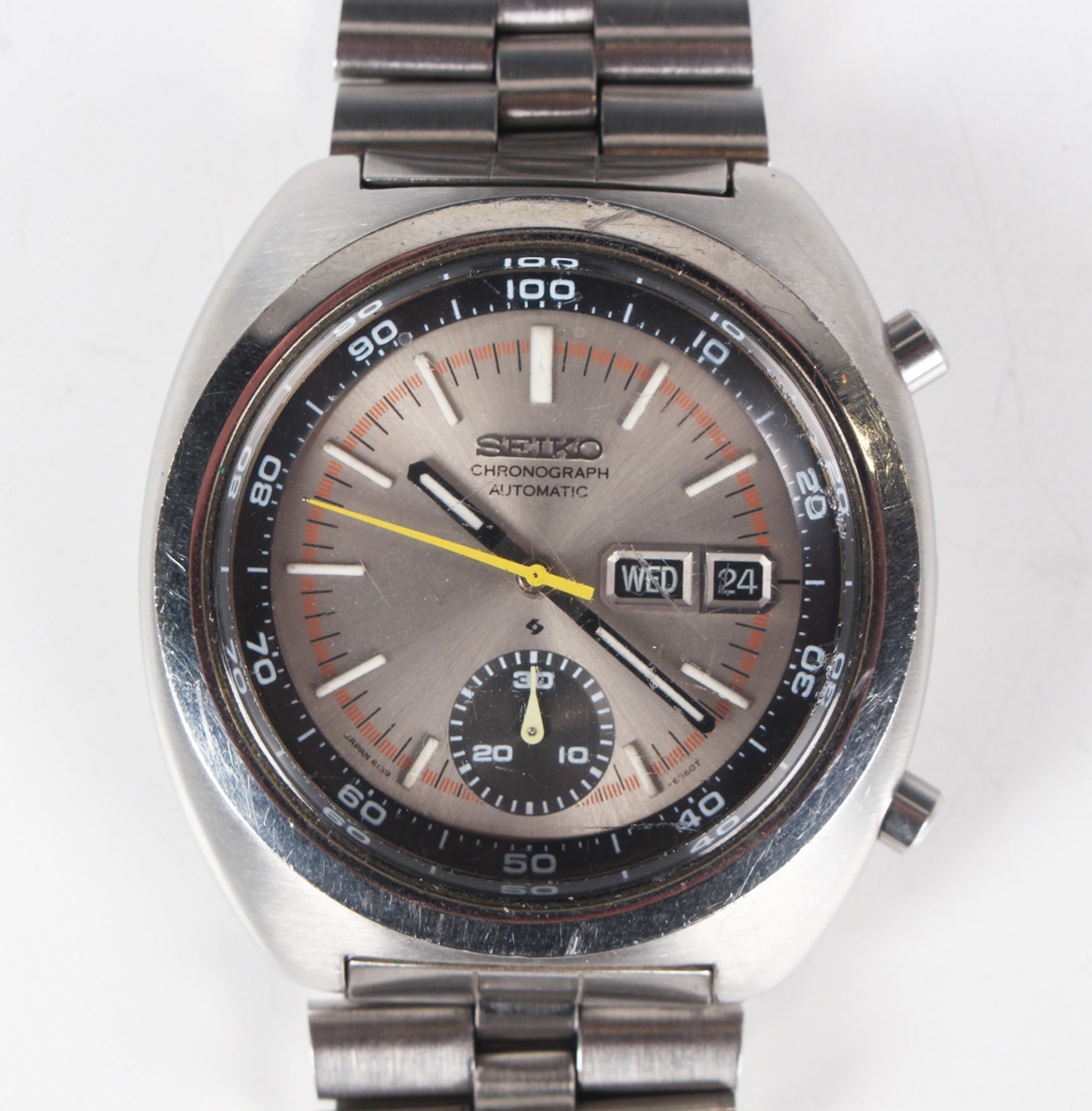 A Seiko Chronograph Automatic stainless steel gentleman's wristwatch