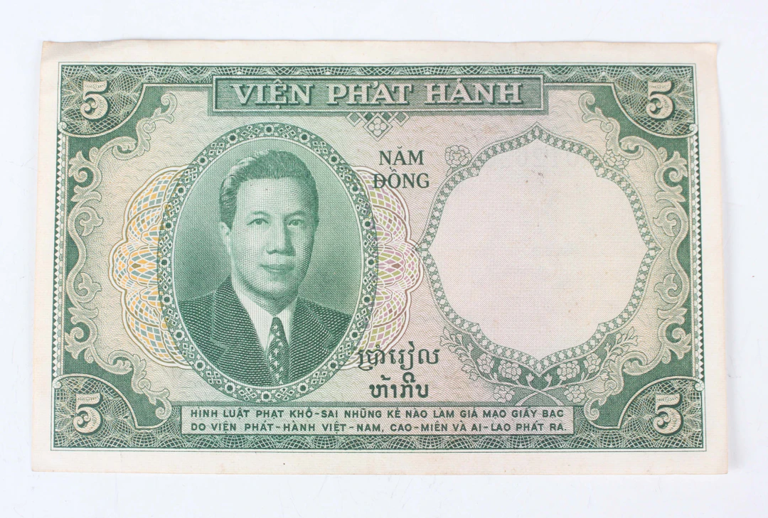 A small collection of Vietnamese and other South-east Asian banknotes