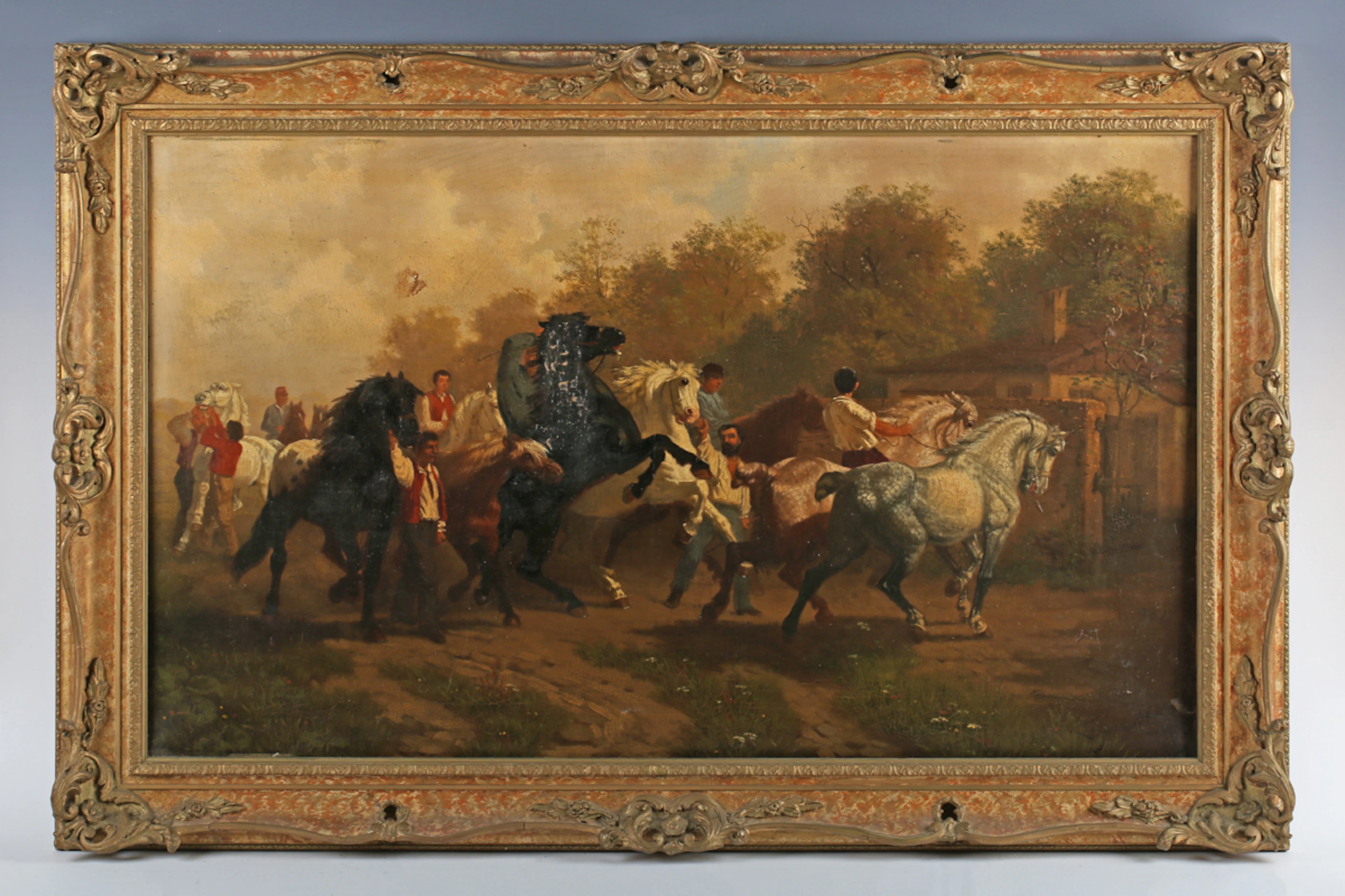L. Gurnett, after Rosa Bonheur (French 1822-1899) - The Horse Fair