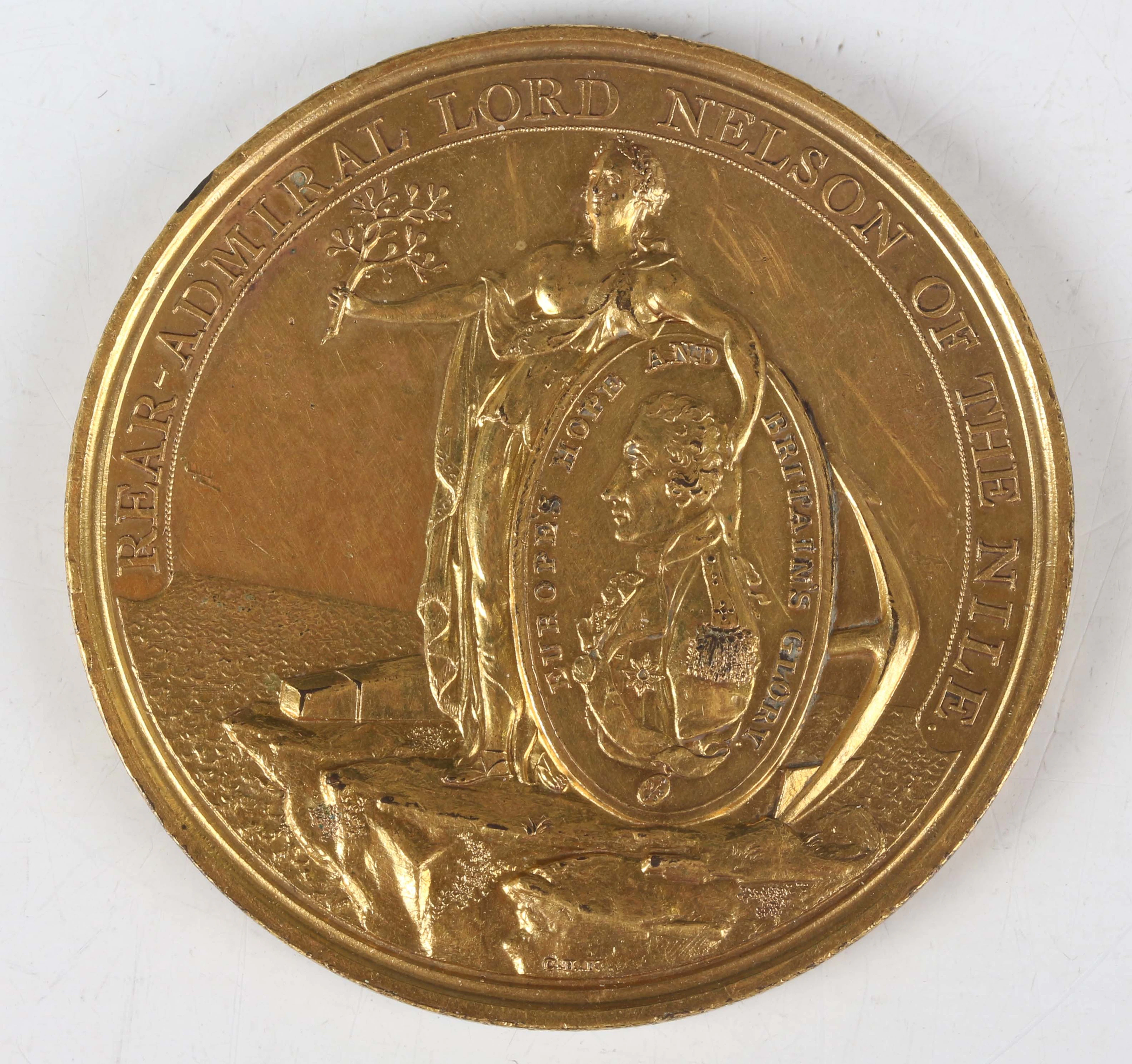 An Alexander Davison's Medal for the Battle of the Nile 1798, bronze-gilt