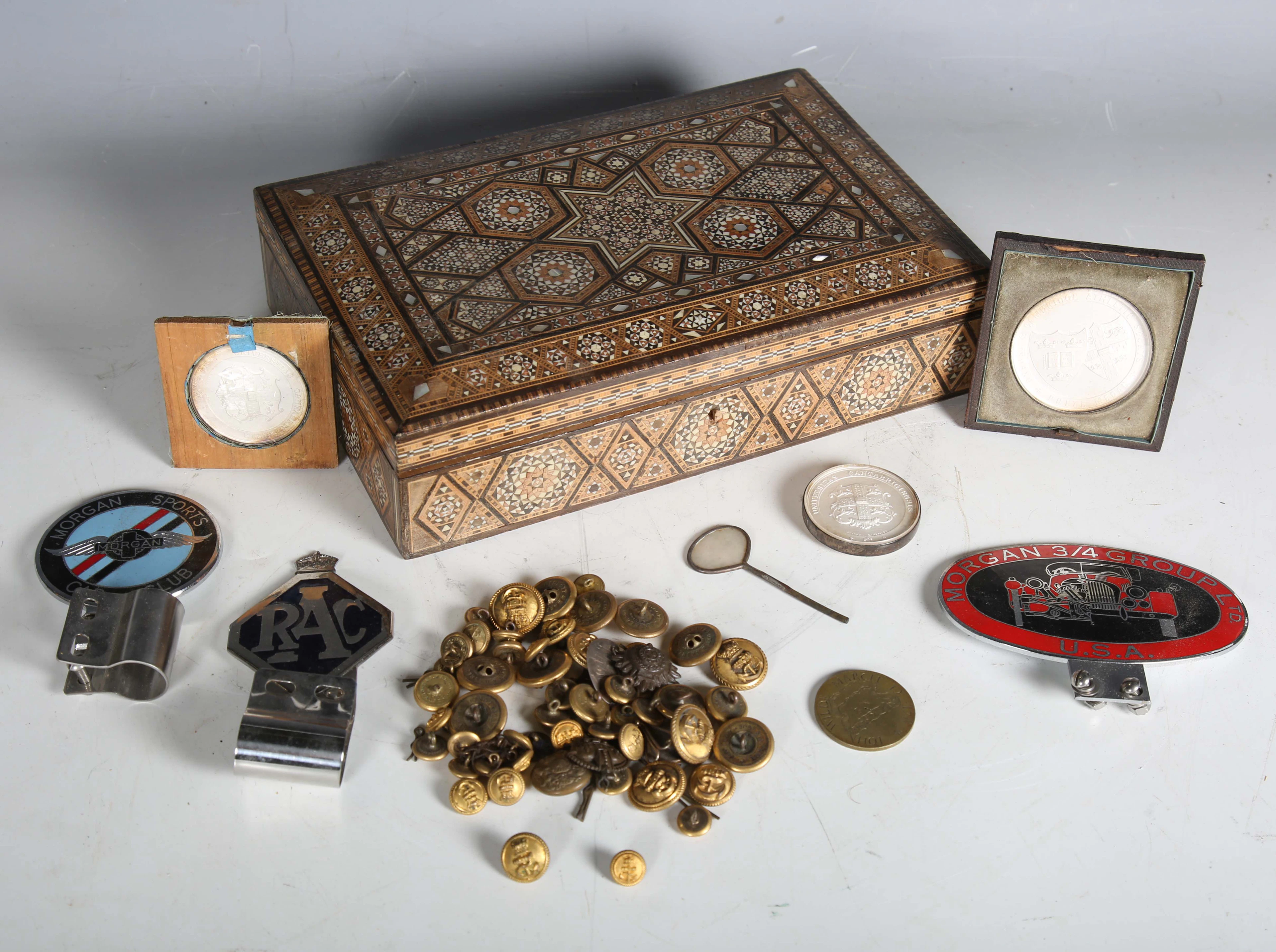 A mixed group of collectors' items, including three Victorian Cambridge
