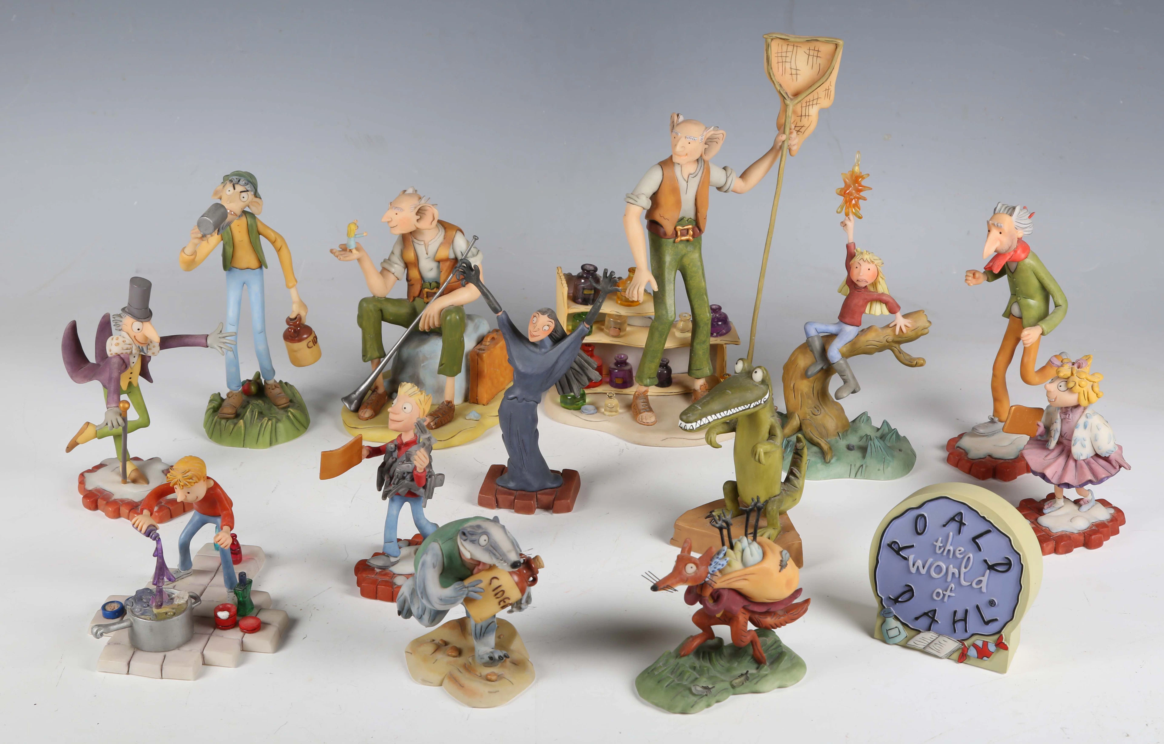 A collection of thirteen Robert Harrop 'The World of Roald Dahl' figures