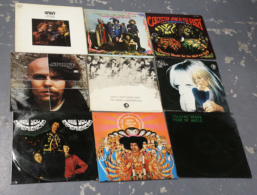 A collection of approximately ninety-four LP records, mainly American
