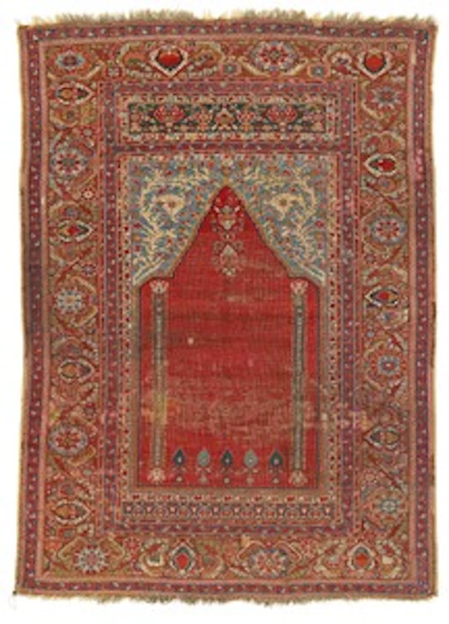 Early Ghiordes Prayer Rug