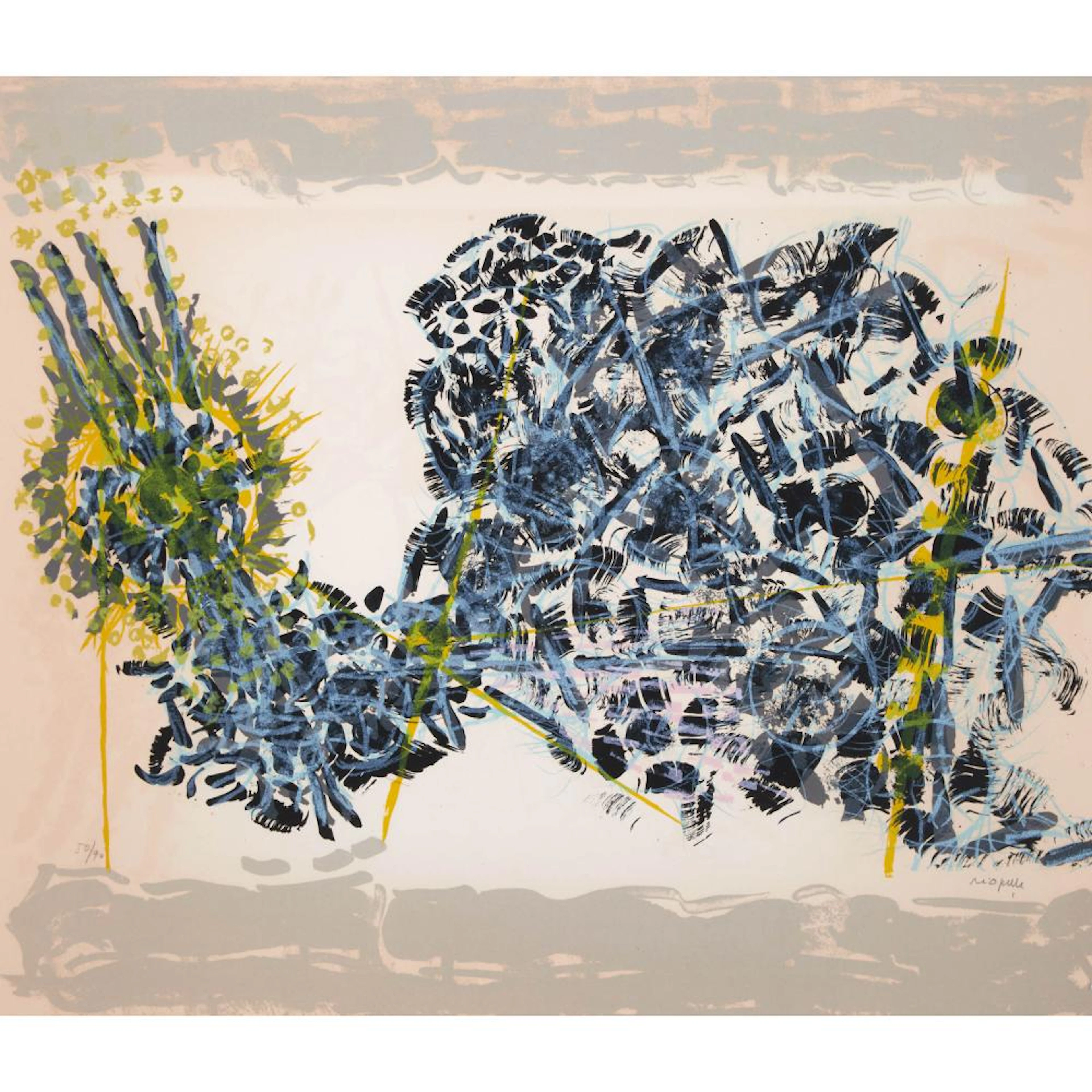 Jean Paul Riopelle, RCA (1923-2002), L'AUBE PLATE 1 FROM LE SABLIER