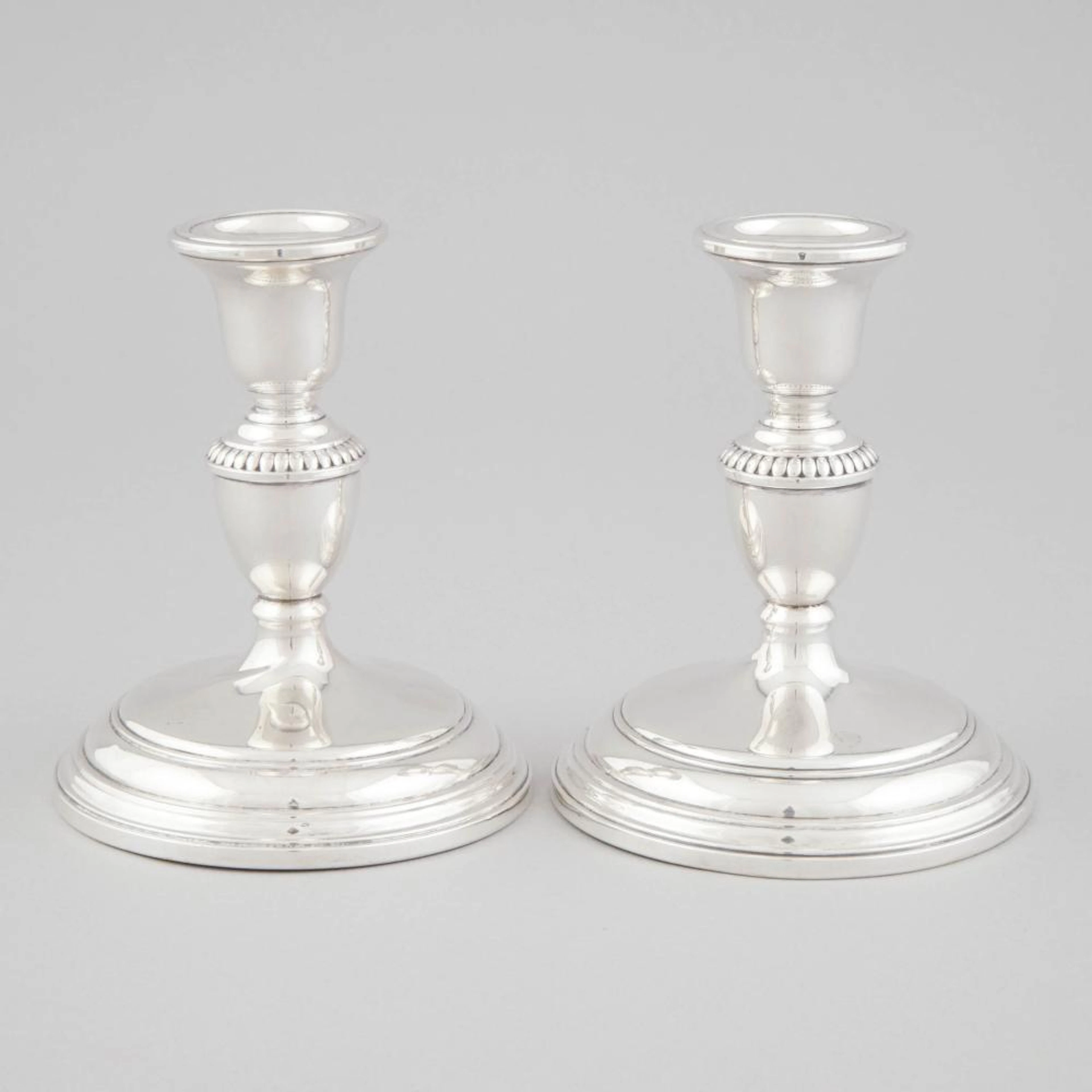 Pair of Canadian Silver Table Candlesticks, Henry Birks & Sons, Montreal