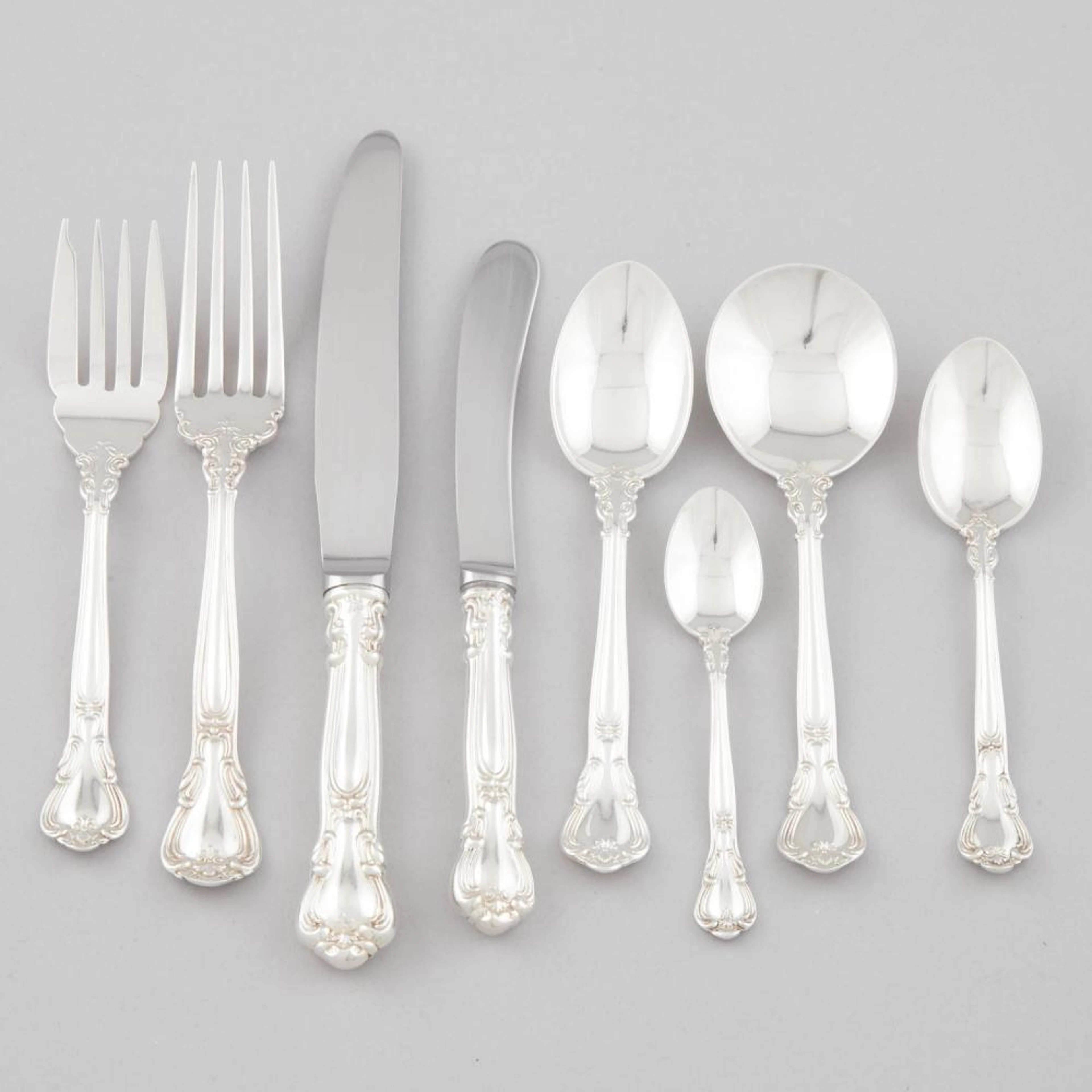 Canadian Silver 'Chantilly' Pattern Flatware Service, Henry Birks
