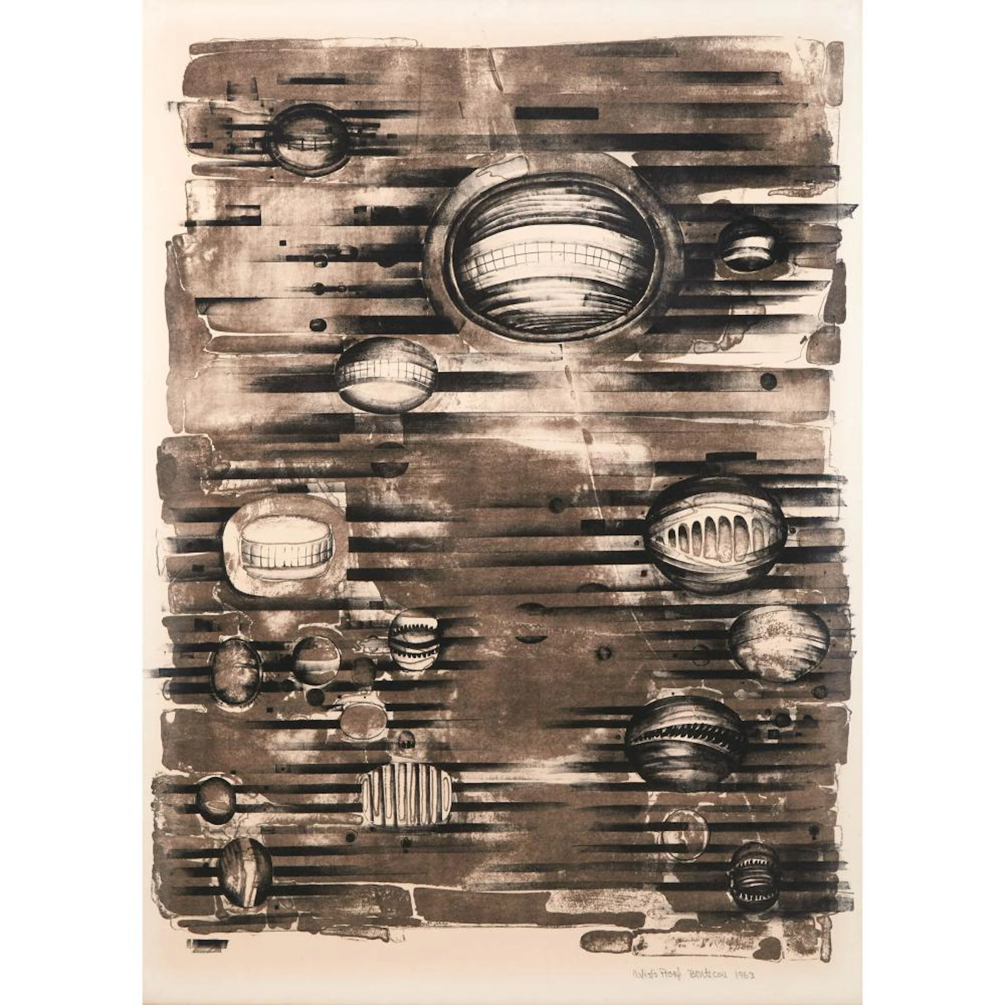 Lee Bontecou (1931-2022), FOURTH STONE, 1963