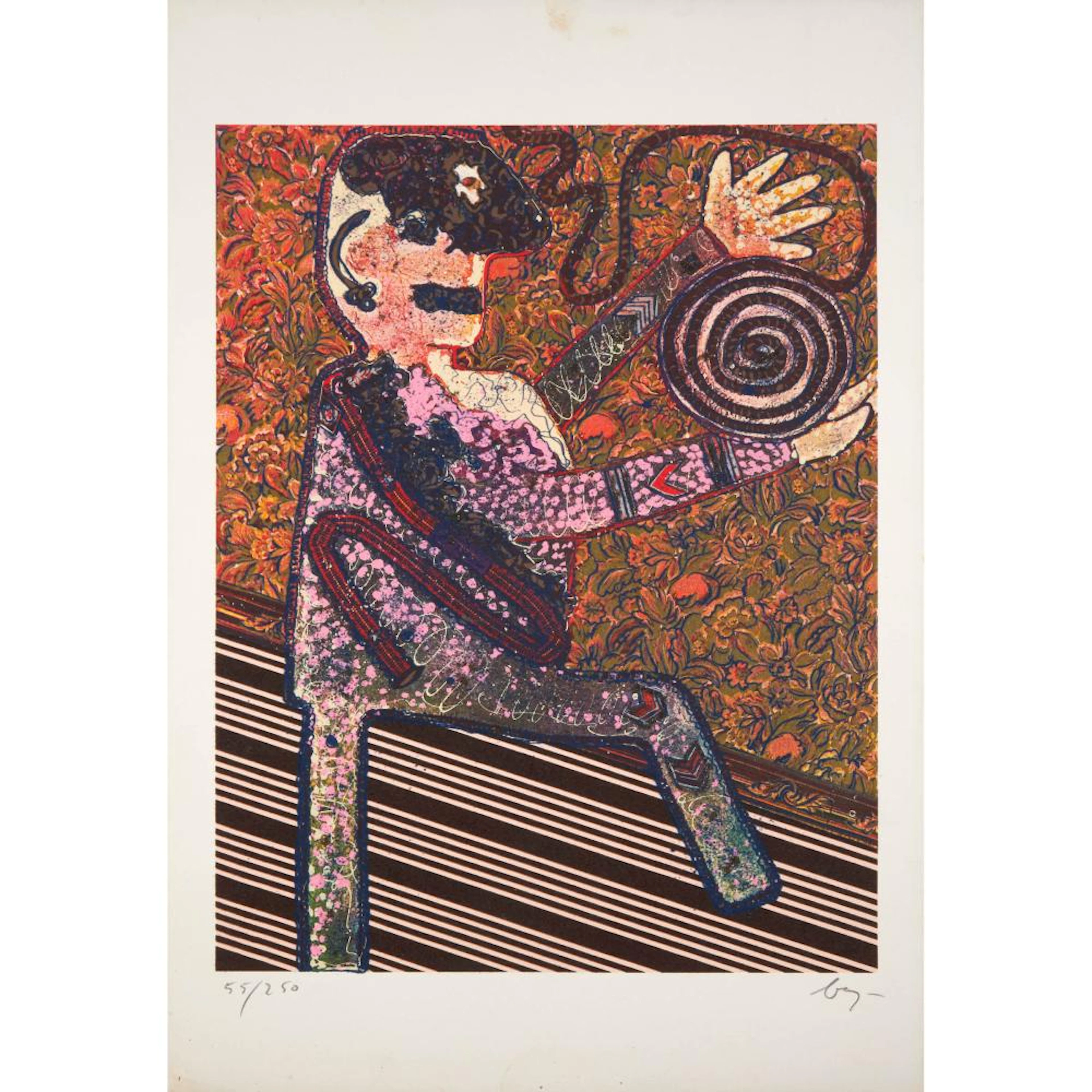 Enrico Baj (1924-2003), ARISTOCRATICO CON LA GIDUGLIA, 1972