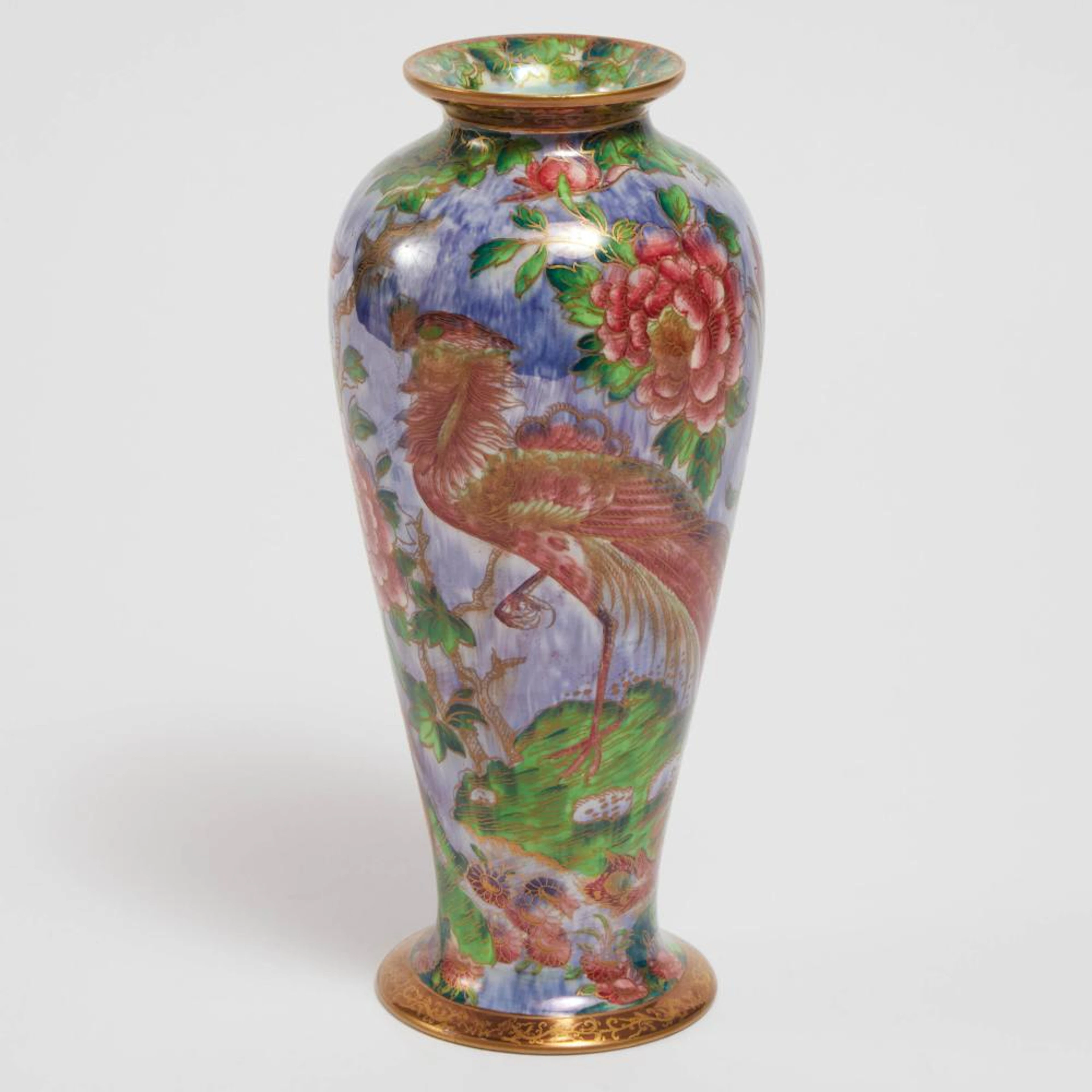 Wedgwood 'Argus Pheasant' Fairyland Lustre Vase, Daisy Makeig-Jones, 1920s