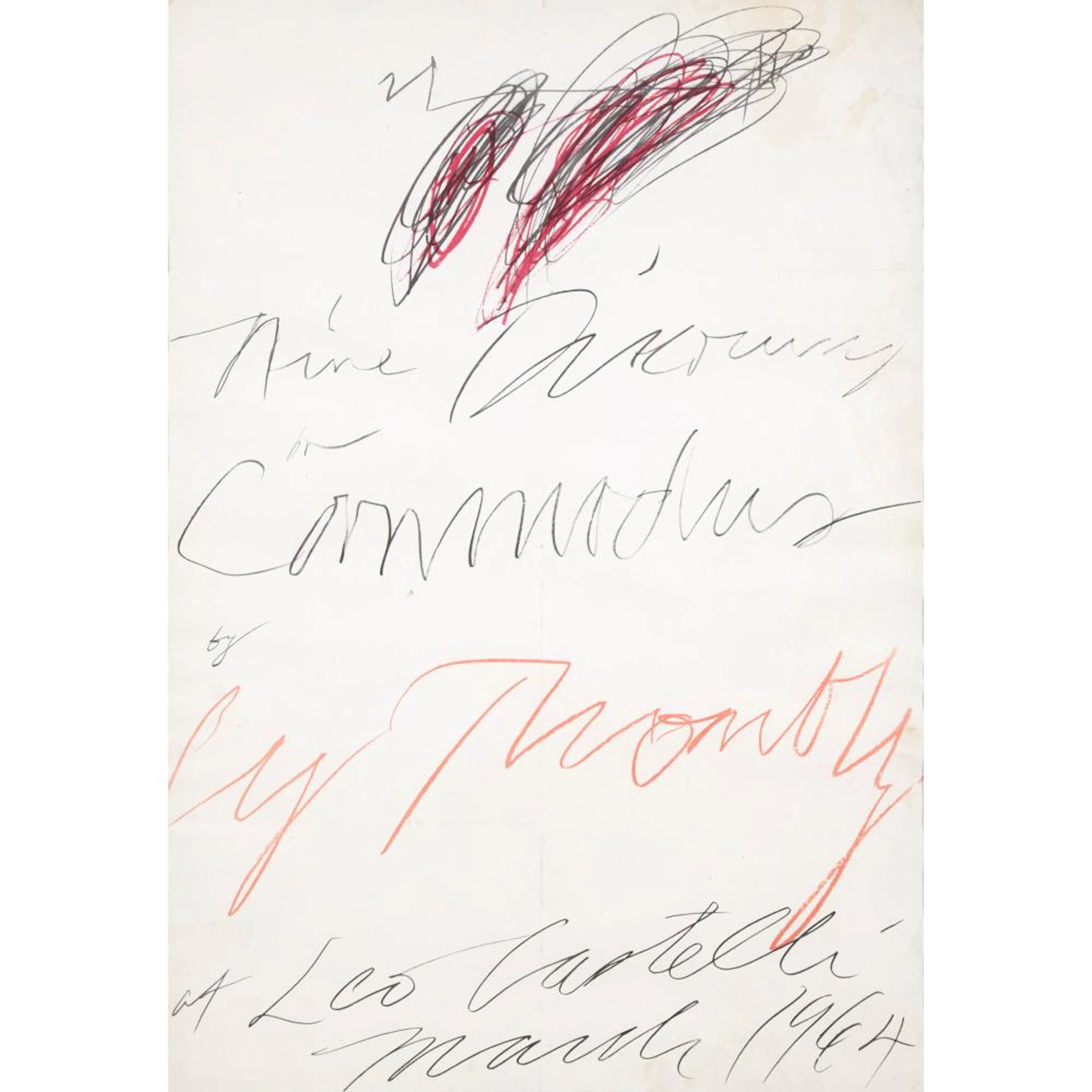 After Cy Twombly (1928-2011), NINE DISCOURSES ON COMMODUS BY CY TWOMBLY