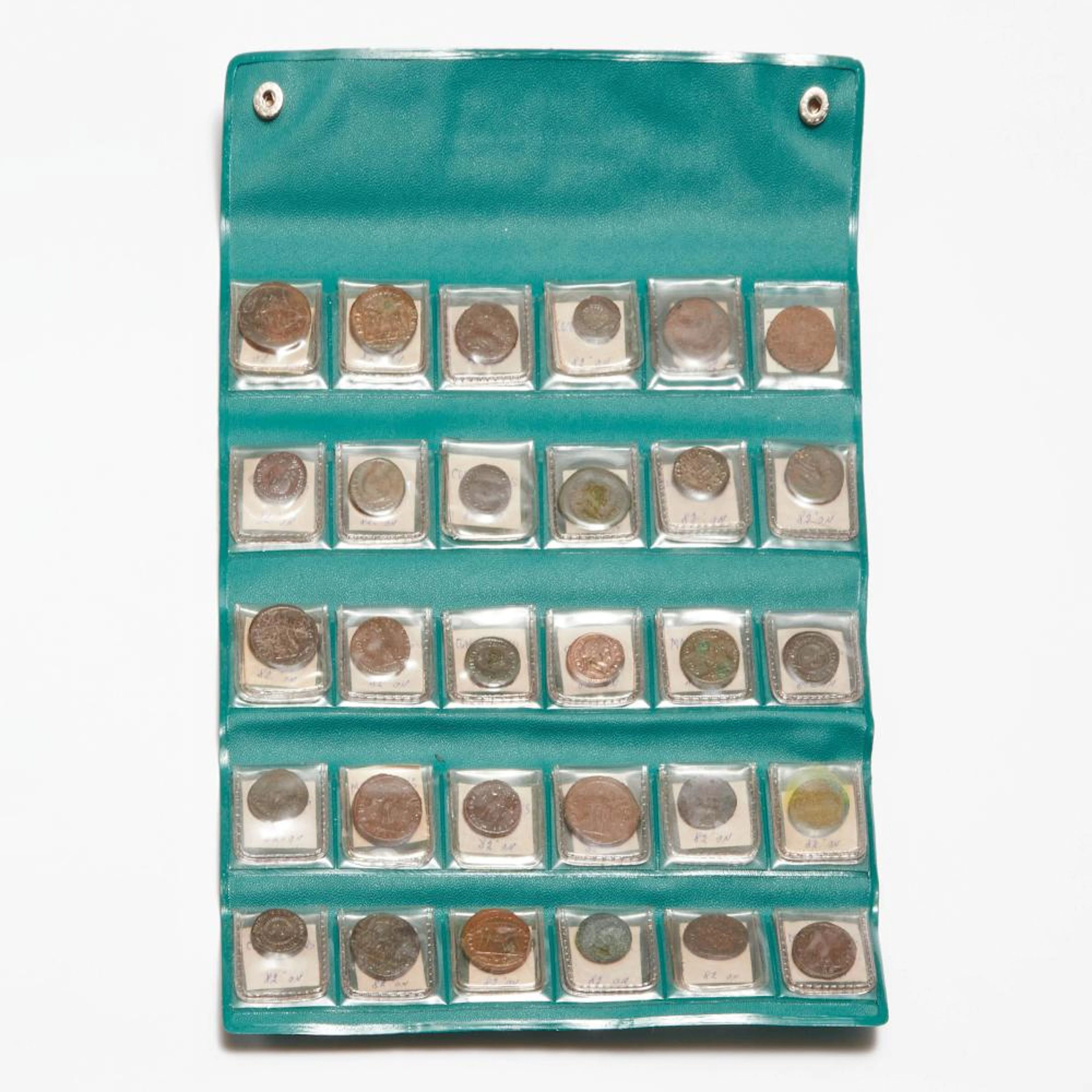 Collection of 30 Roman Bronze Coins, mostly 1st-3rd centuries A.D.