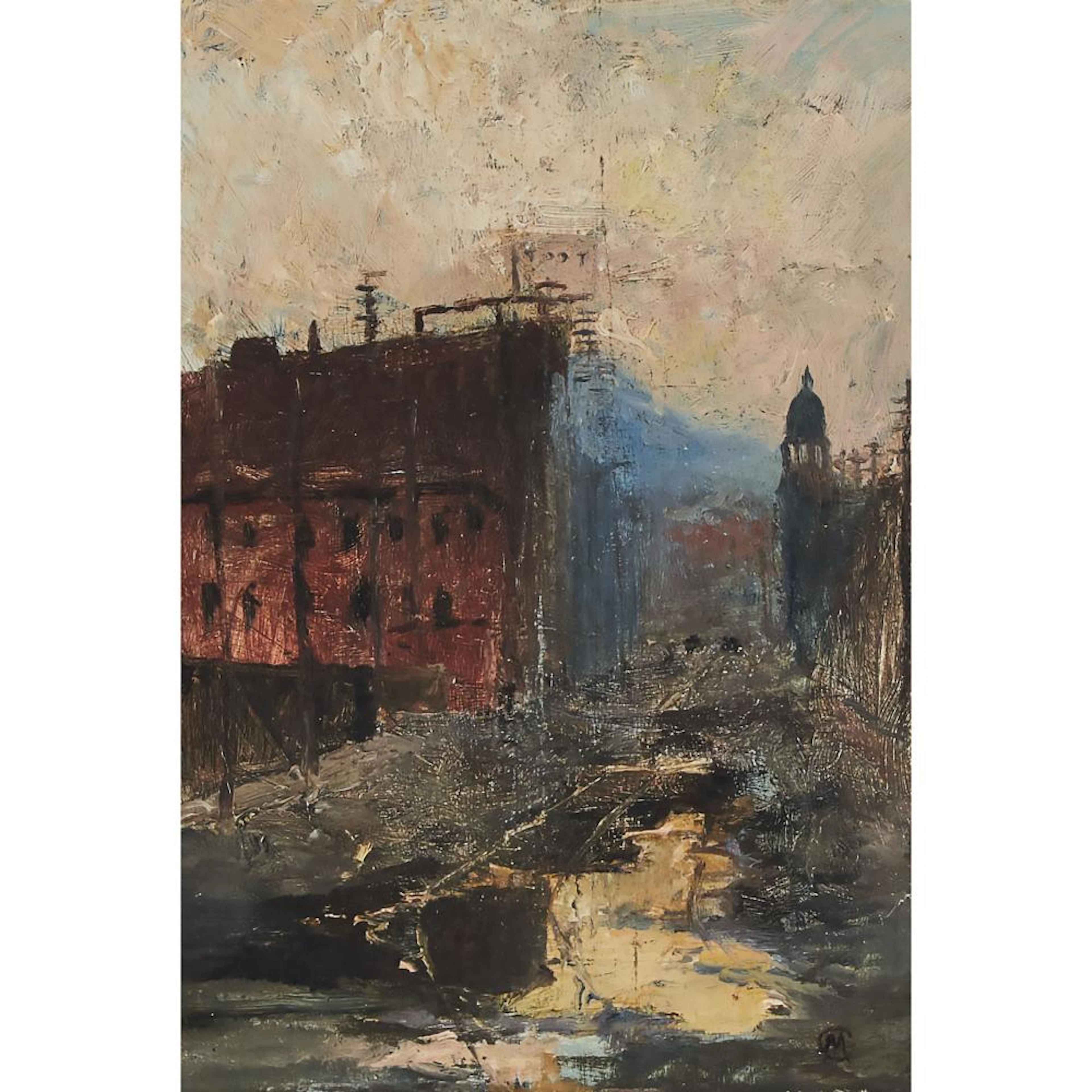 Maurice Galbraith Cullen, RCA (1866-1934), LOOKING UP MCGILL STREET