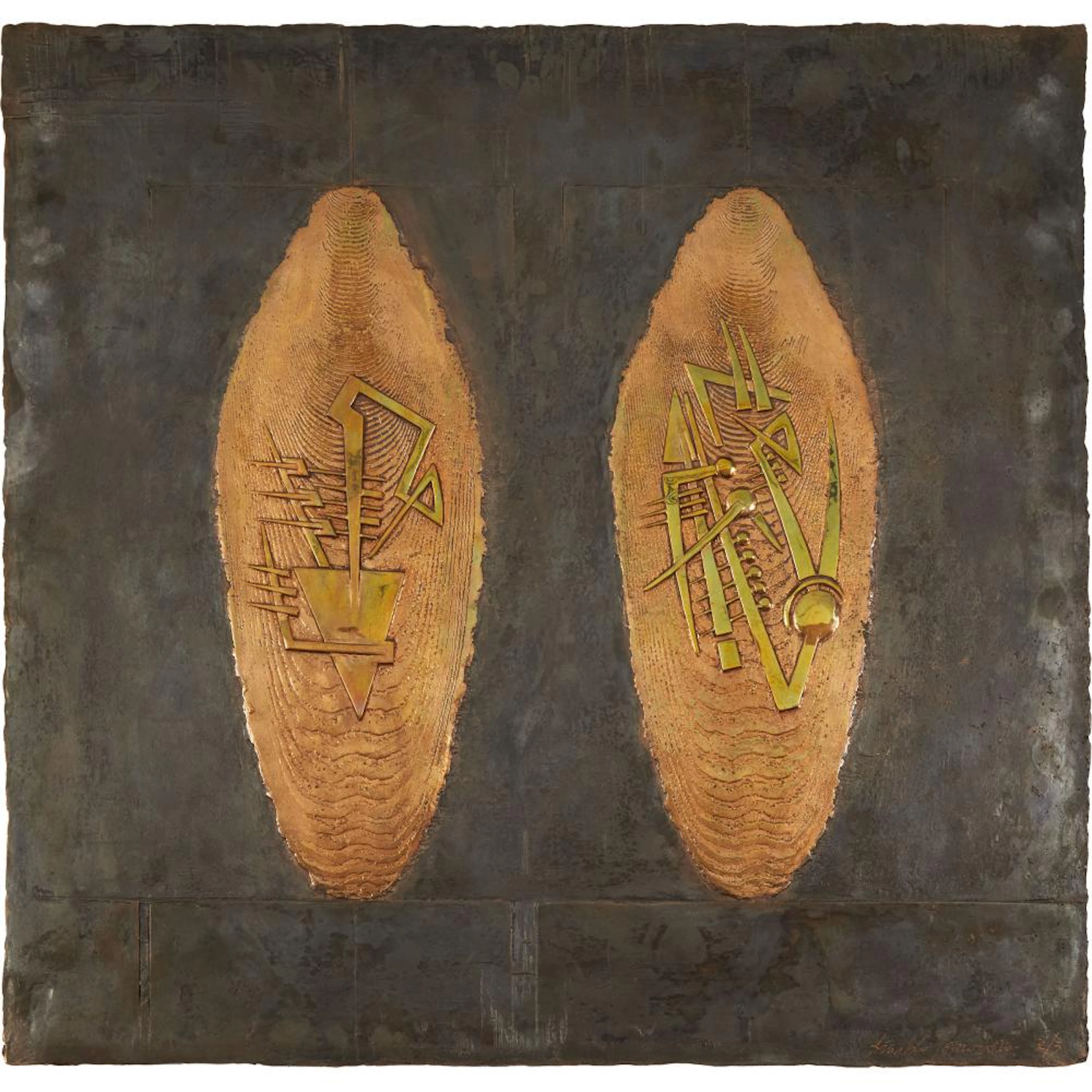 Arnaldo Pomodoro (1926-2025), STUDIO PER SCUDI, I, 1988