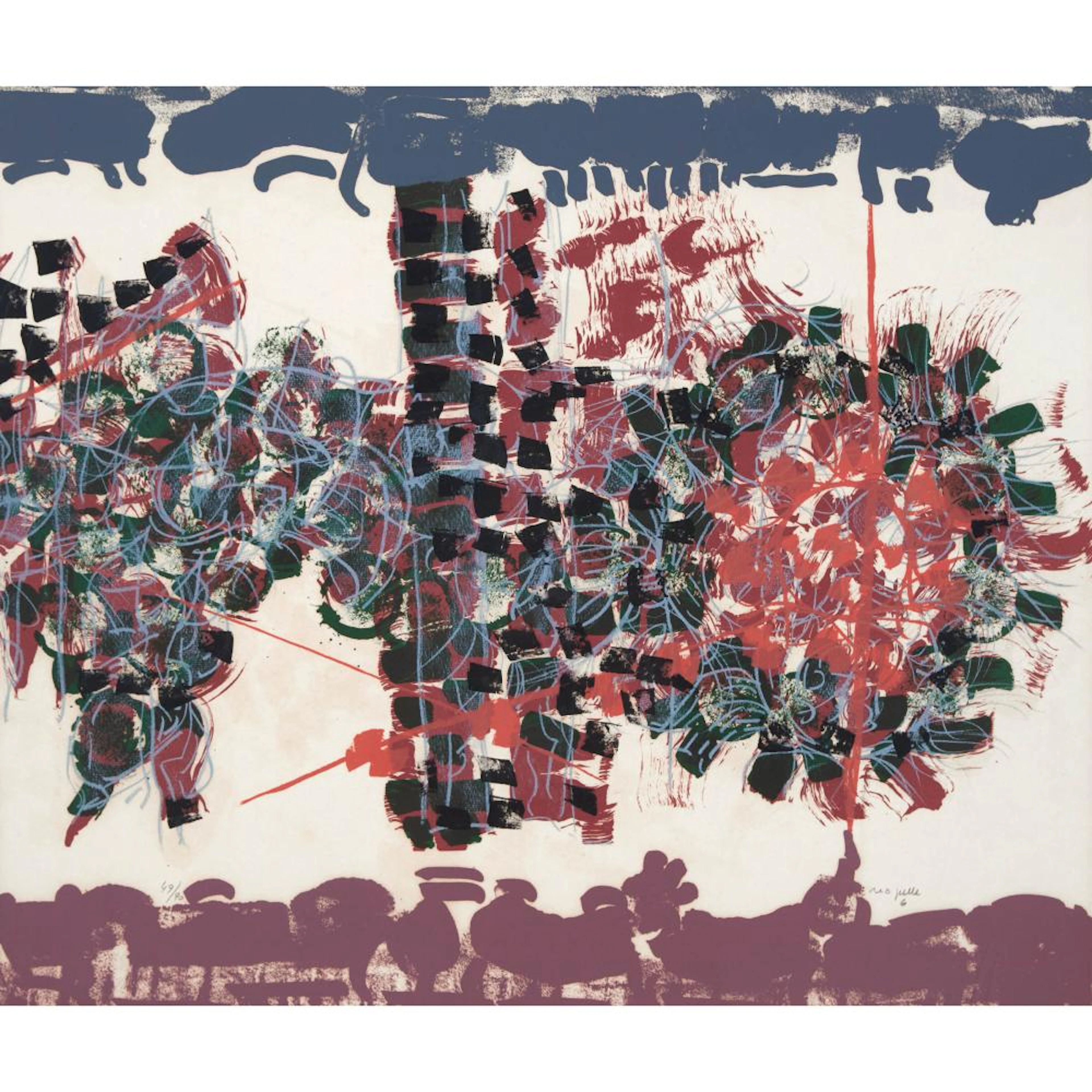 Jean Paul Riopelle, RCA (1923-2002), LE CRÉPUSCULE PLATE 6 FROM LE