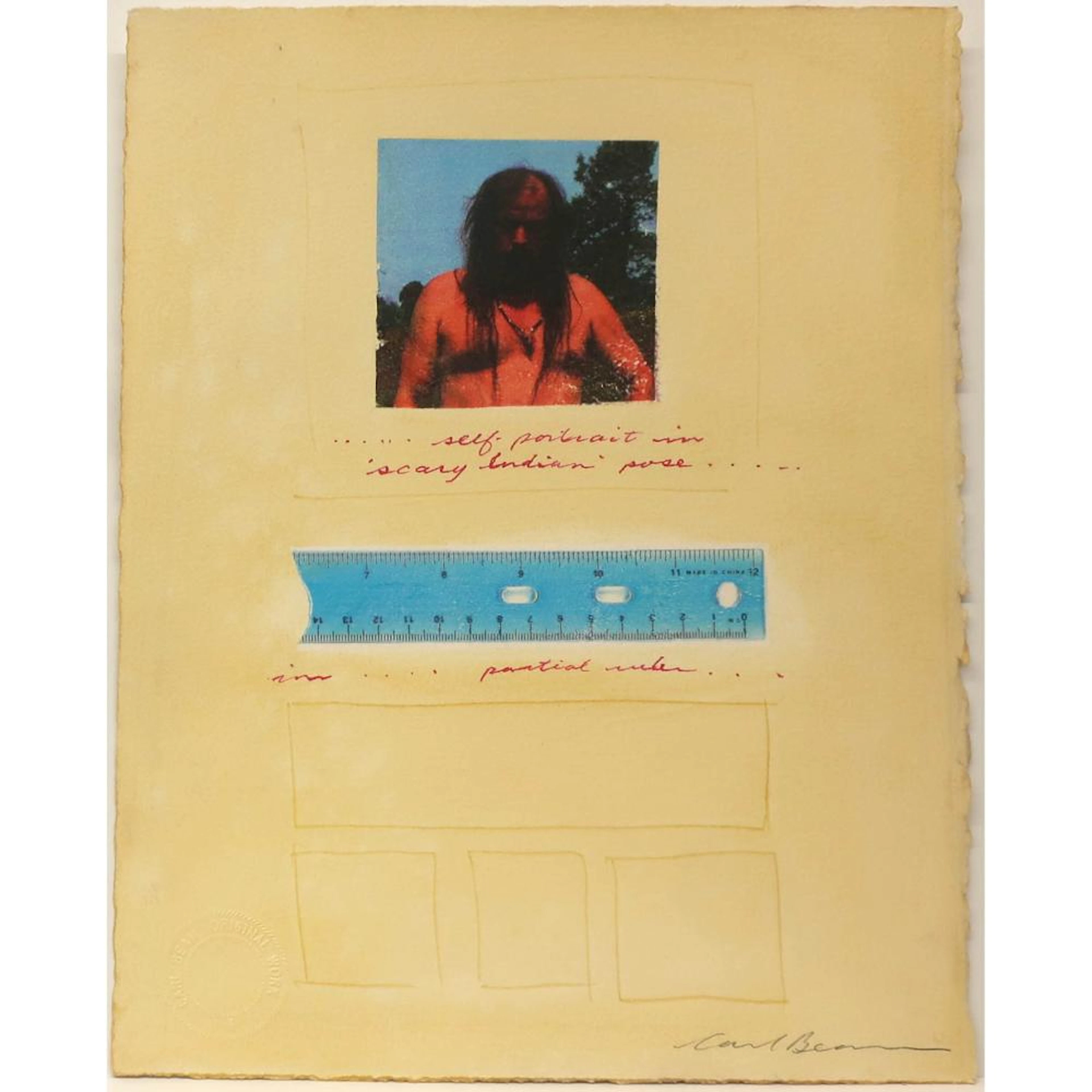 CARL BEAM, RCA (1943-2005), ANISHINAABE (OJIBWE), SELF-PORTRAIT IN