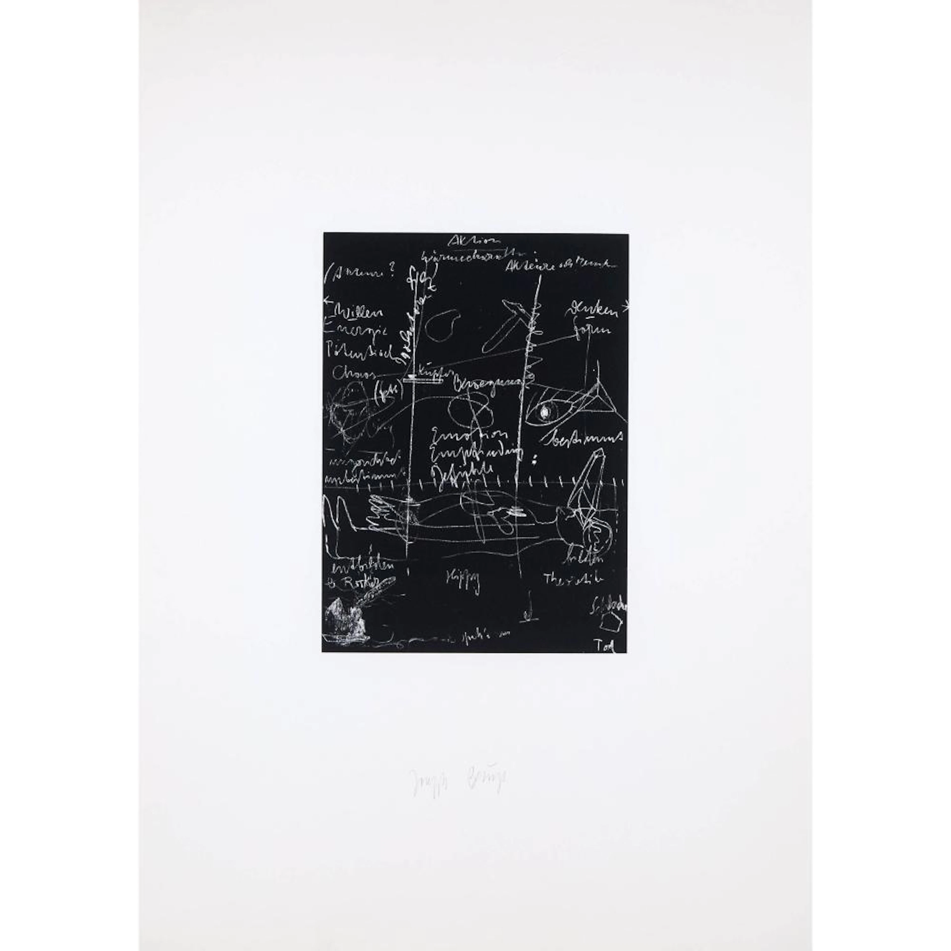Joseph Beuys (1921-1986), TAFEL III (BLACKBOARD III), 1980 [S. 260C]