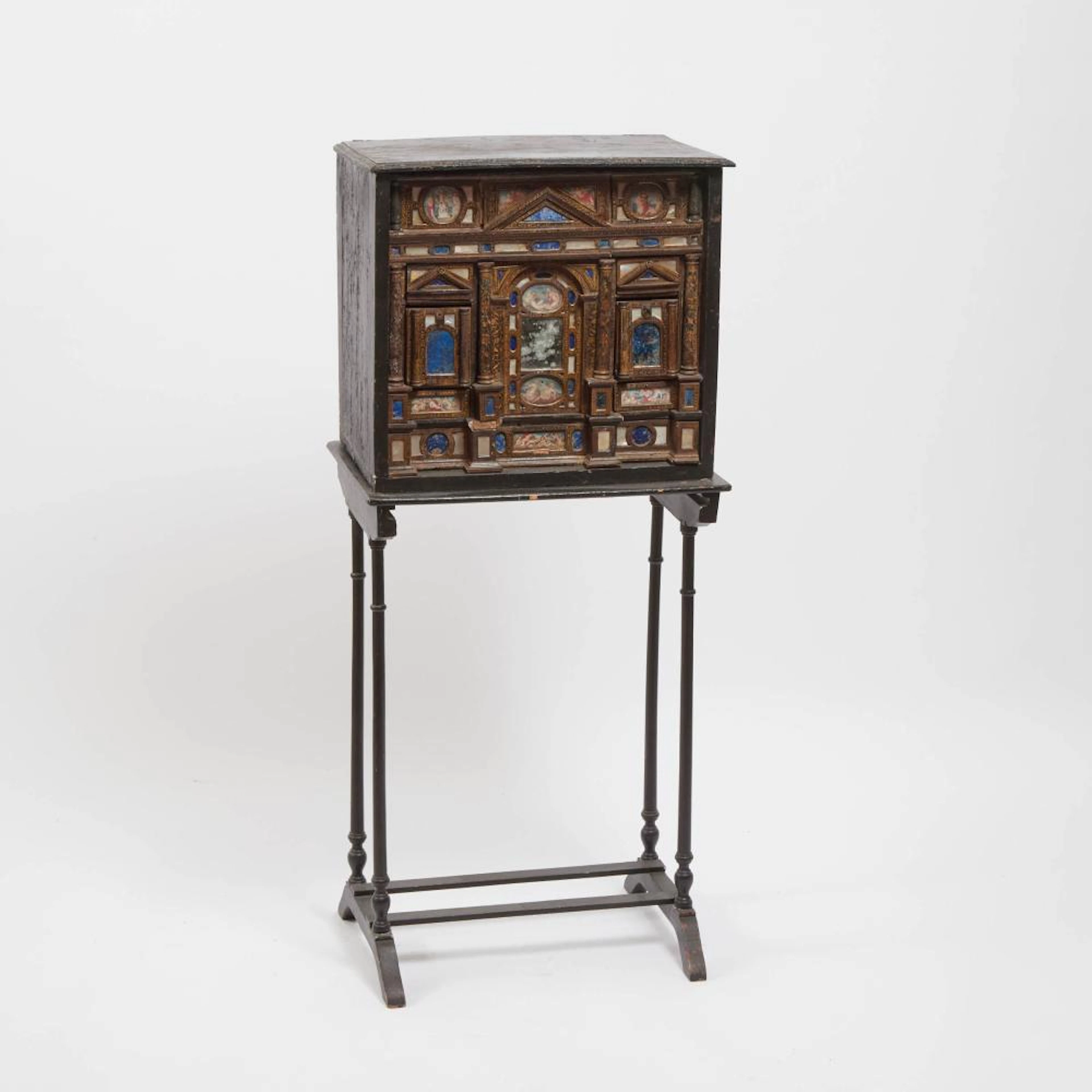 Italian Renaissance Table Top Collector's Cabinet, 17th/early 18th century