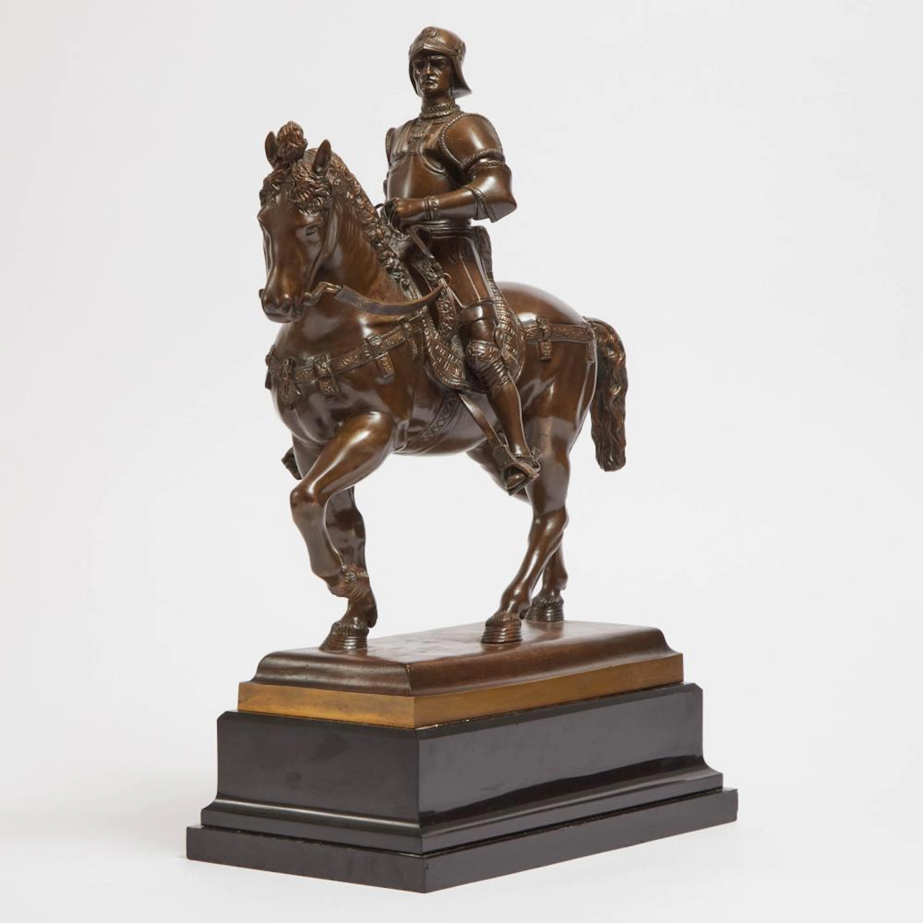 Bronze Reduction of the Equestrian Statue of Bartolomeo Colleoni in