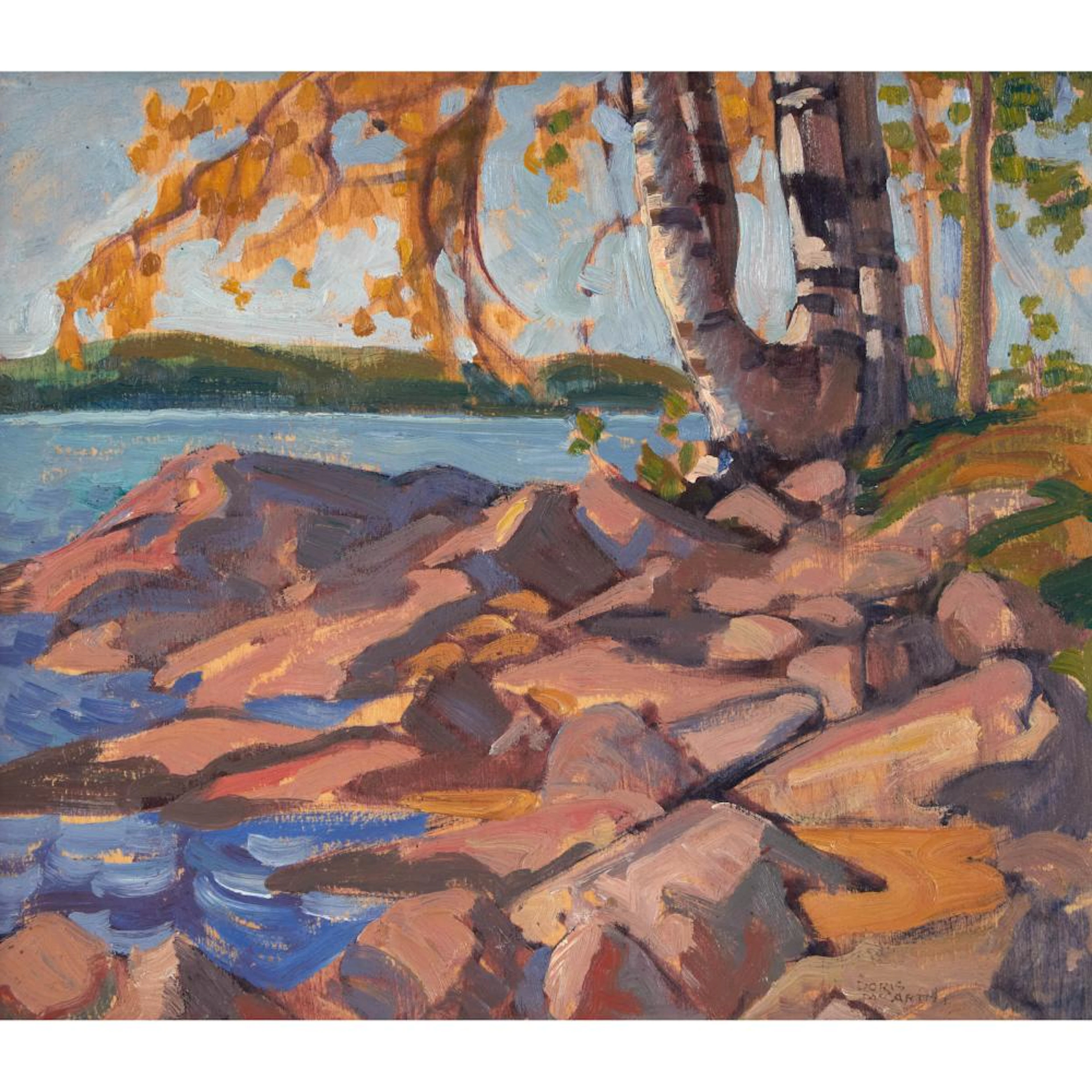 Doris Jean McCarthy, OSA, RCA (1910-2010), HALIBURTON LAKE, SEPT. 1937
