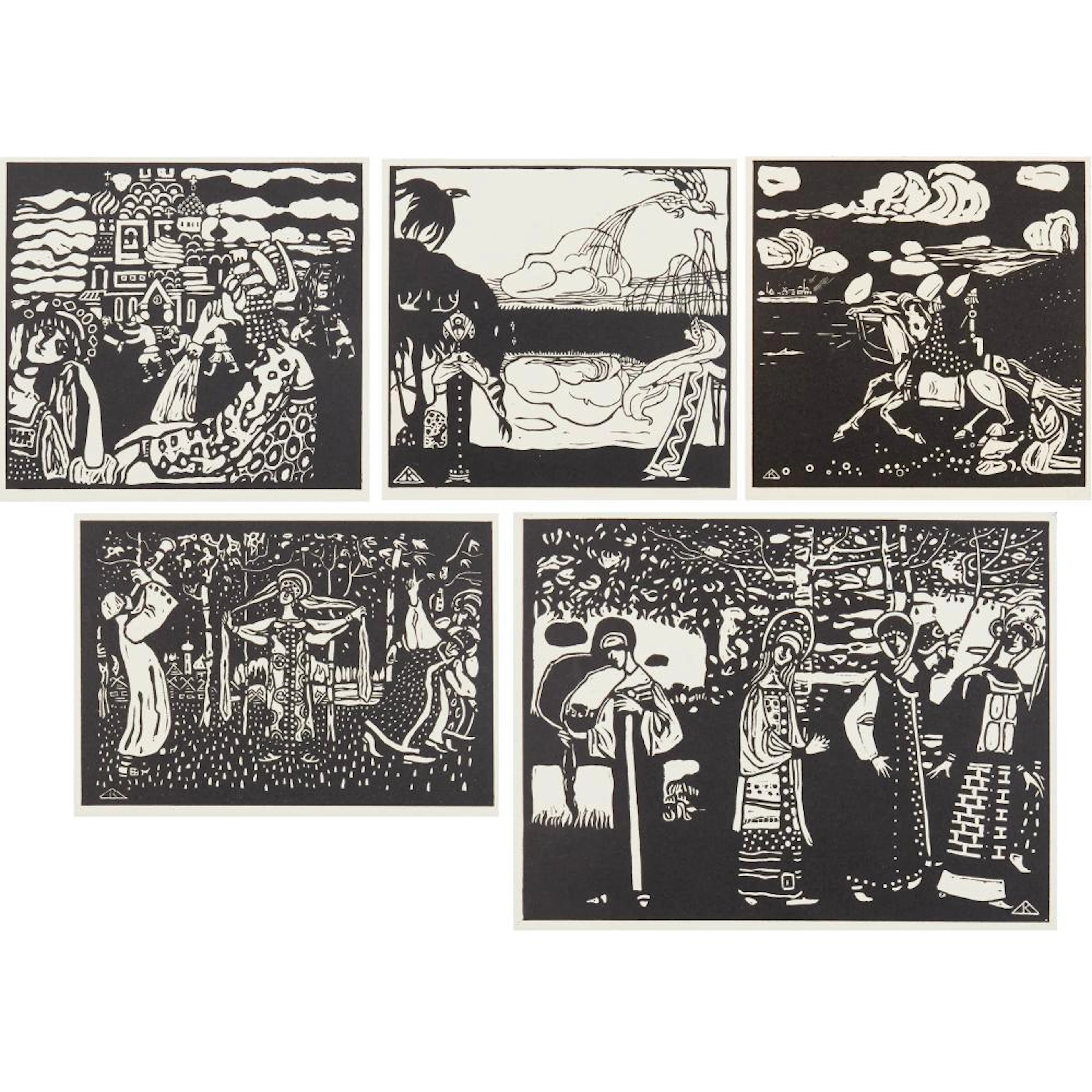 Wassily Kandinsky (1866-1944), XYLOGRAPHIES, 1909 [R. 54-71]
