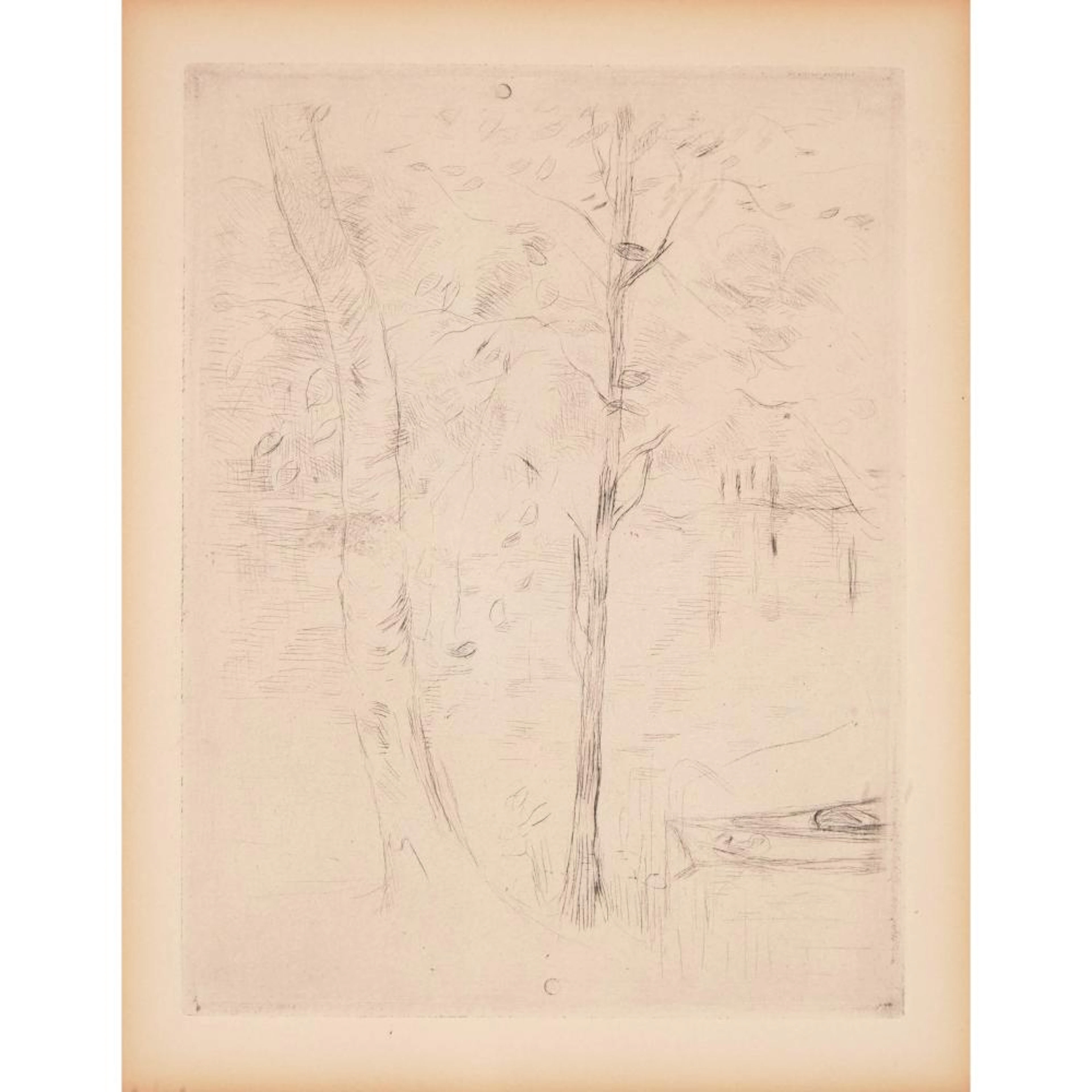 Berthe Morisot (1841-1895), JARDIN DE MEZY, BORD DU LAC, CA. 1880-1885