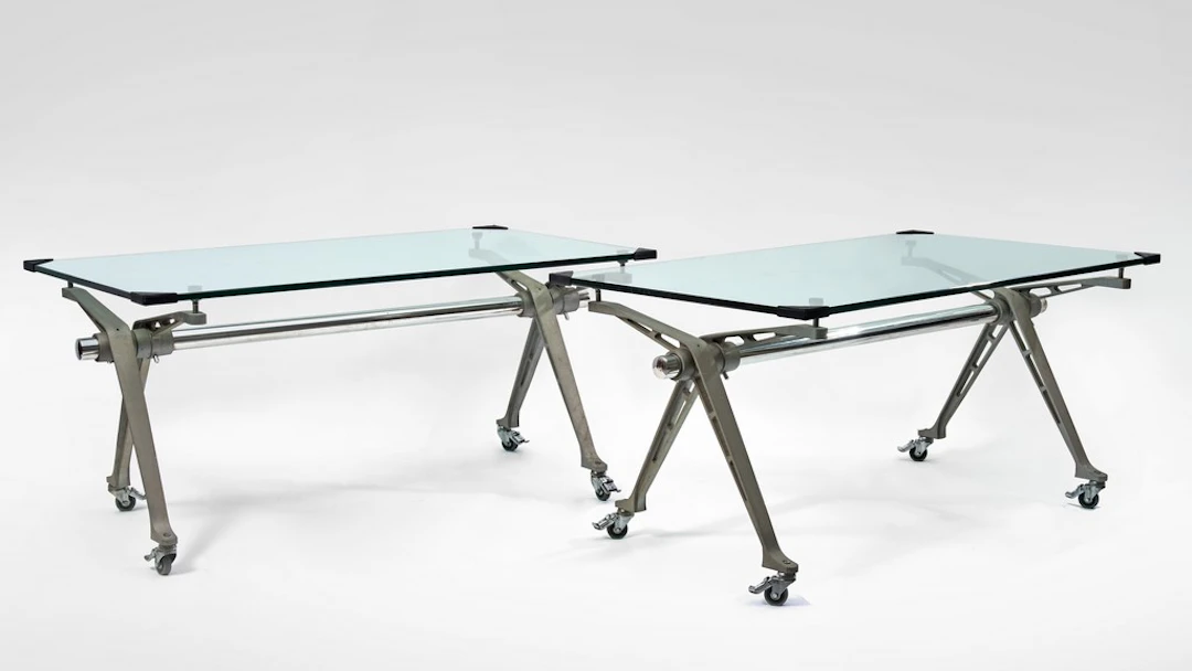 Ronald Cecil SPORTES (1943-2025). Deux tables réalisées pour l'aménagement