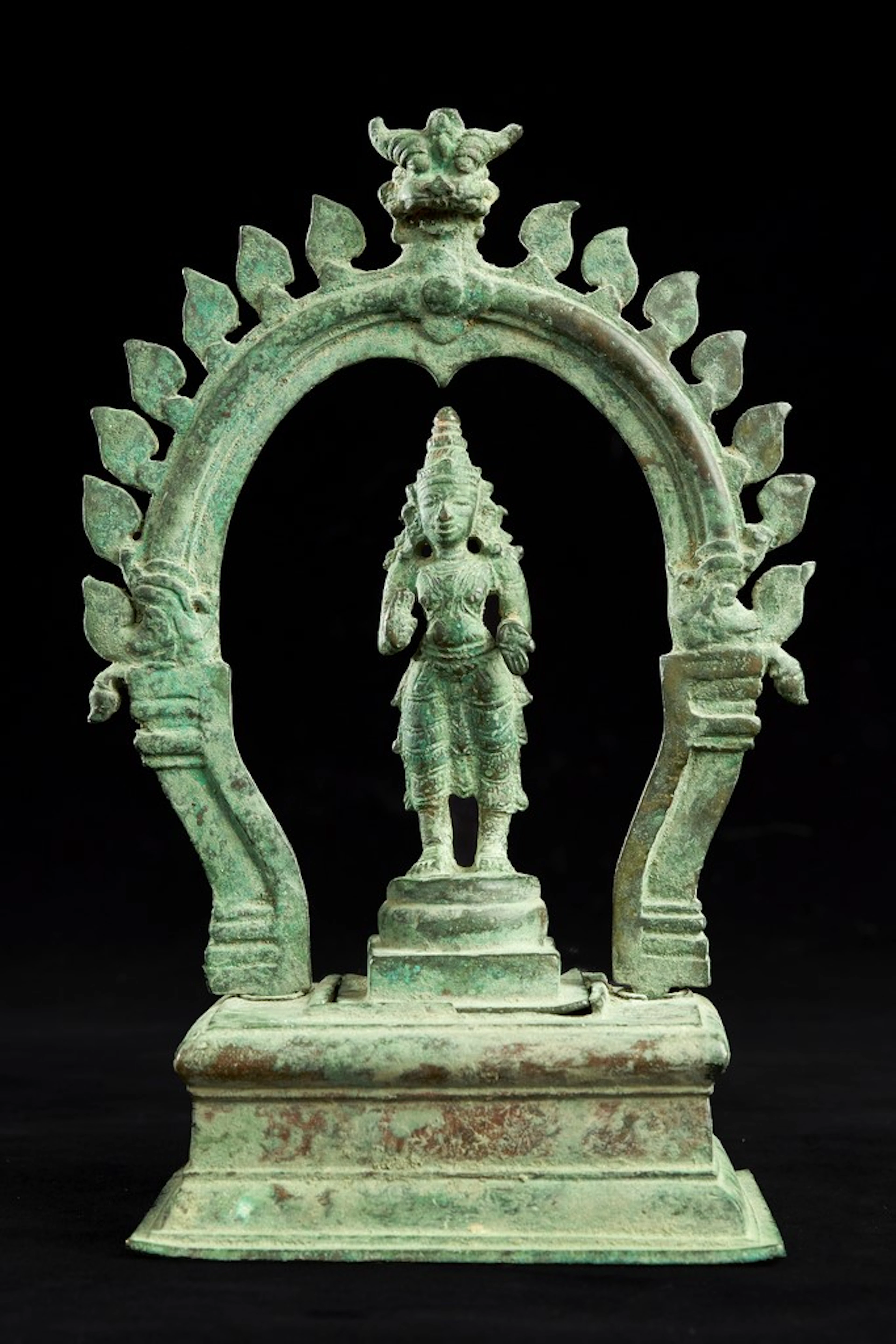 Bronze votif représentant une divinité masculine, Inde du Sud, période