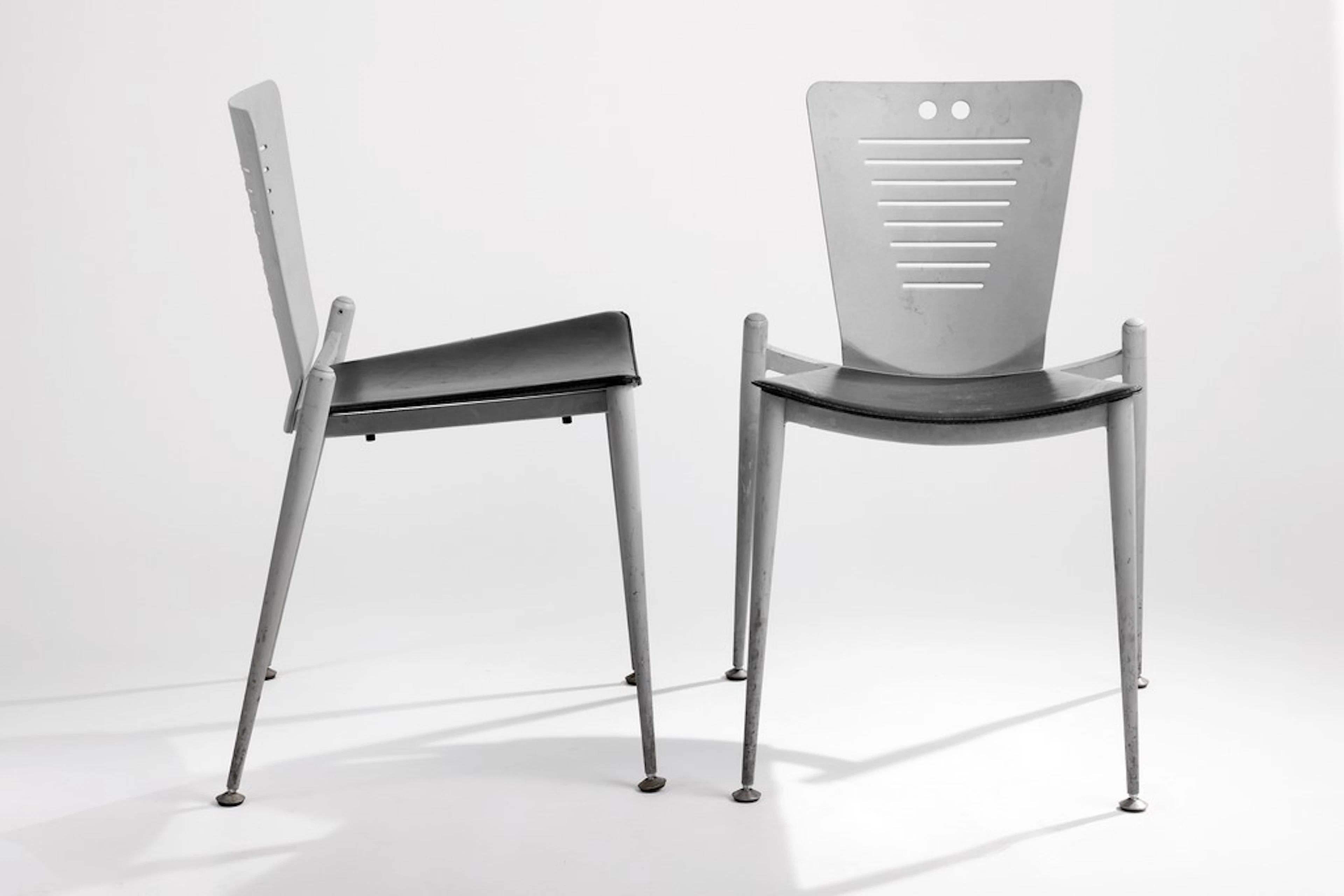 Ronald Cecil SPORTES (1943-2025) ô TECNO éditeur. Paire de chaises