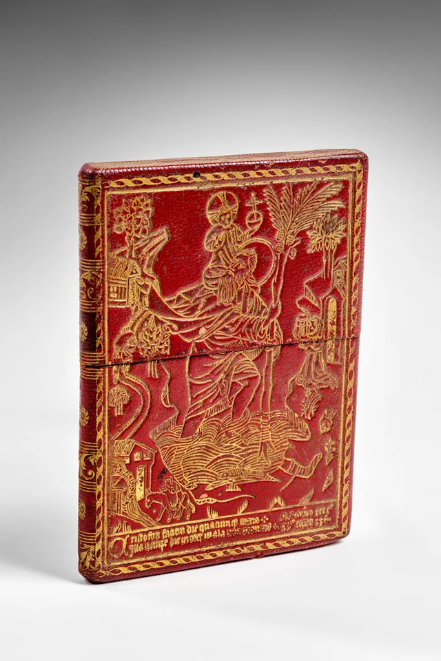 [RELIGIOSA] Saint-Christophe de Buxheim - étui-Reliquaire estampé.