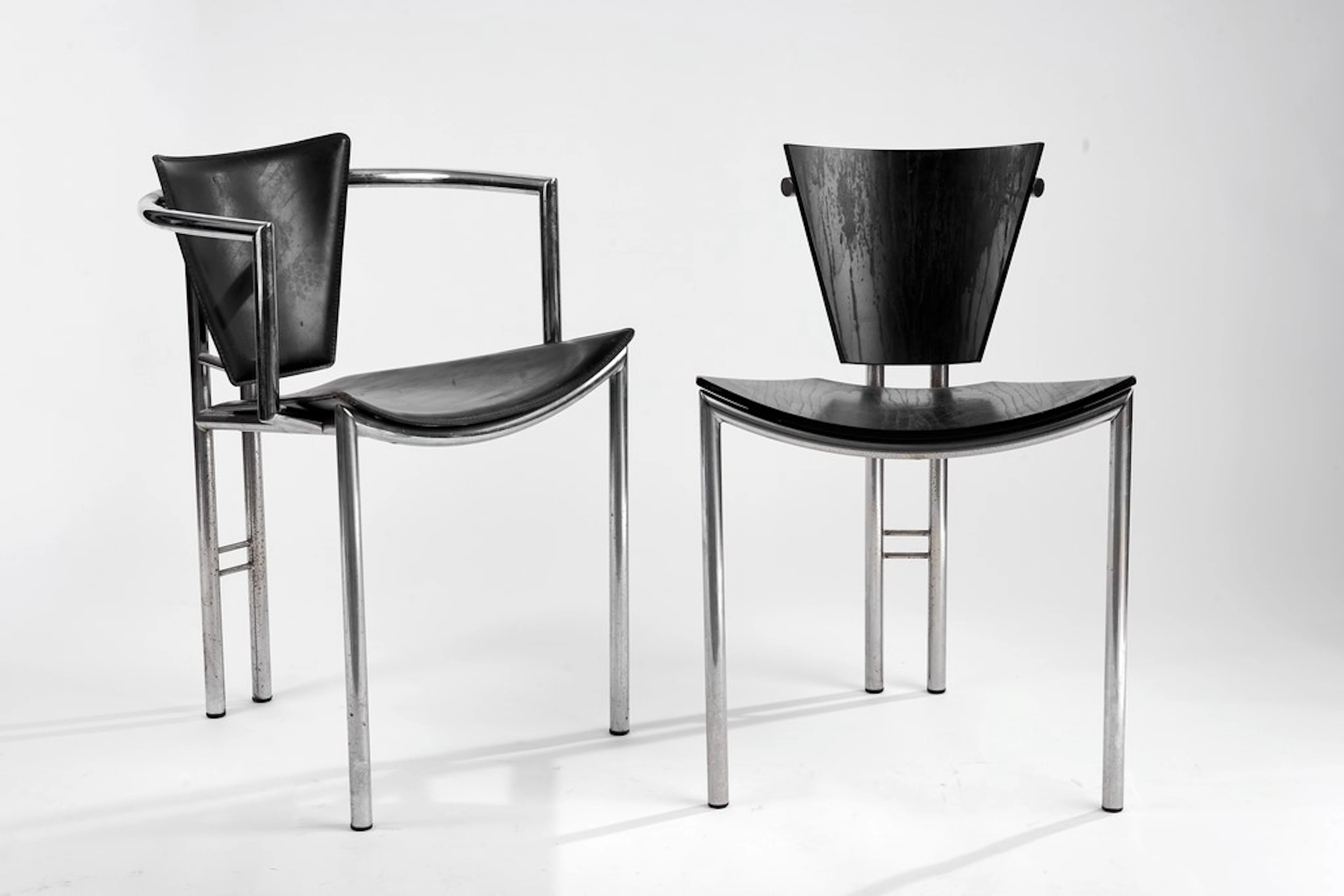 Ronald Cecil SPORTES (1943-2025). Deux chaises de la Collection Sum