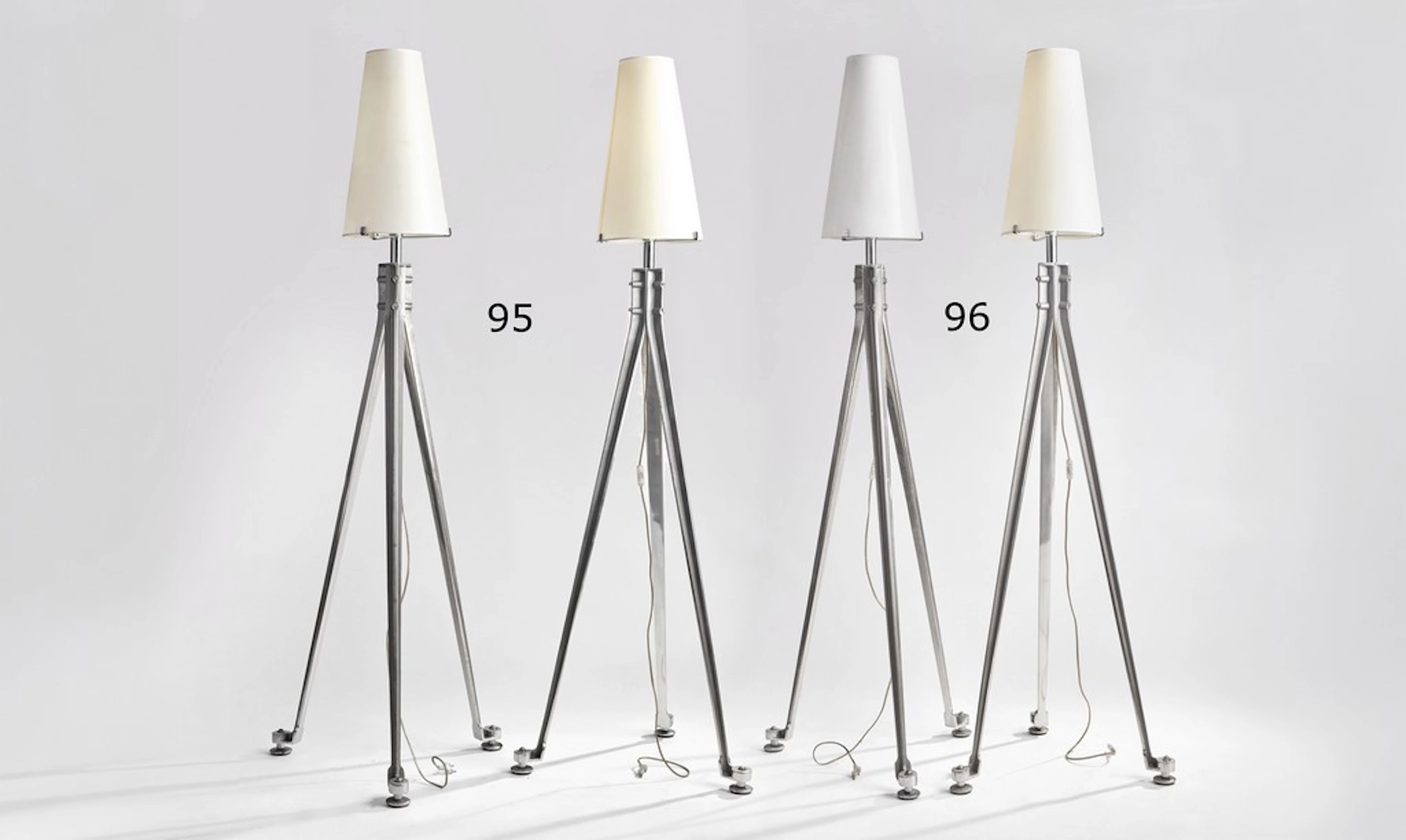 Ronald Cecil SPORTES (1943-2025). Paire lampadaires réalisés pour