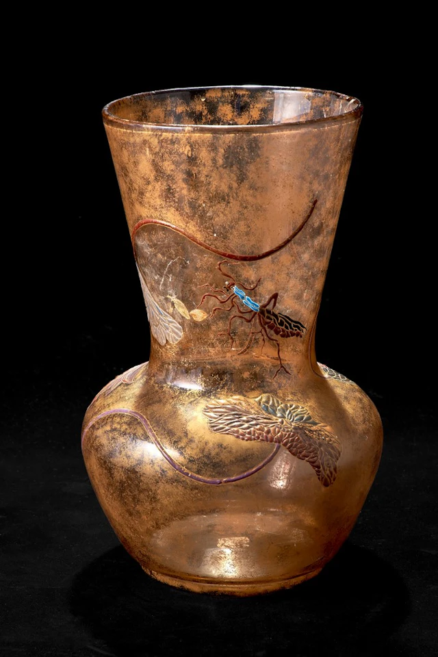 Emile GALLE (1846-1904), attribué à. Grand vase de forme balustre