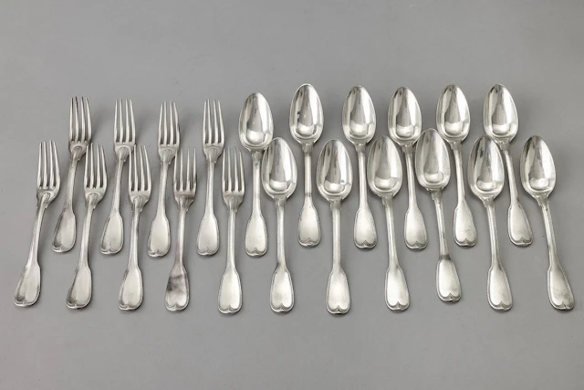 Pierre Nicolas Sommé, Paris 1778 : Ensemble de couverts en argent