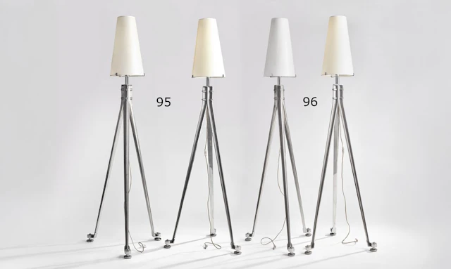 Ronald Cecil SPORTES (1943-2025). Paire lampadaires réalisés pour