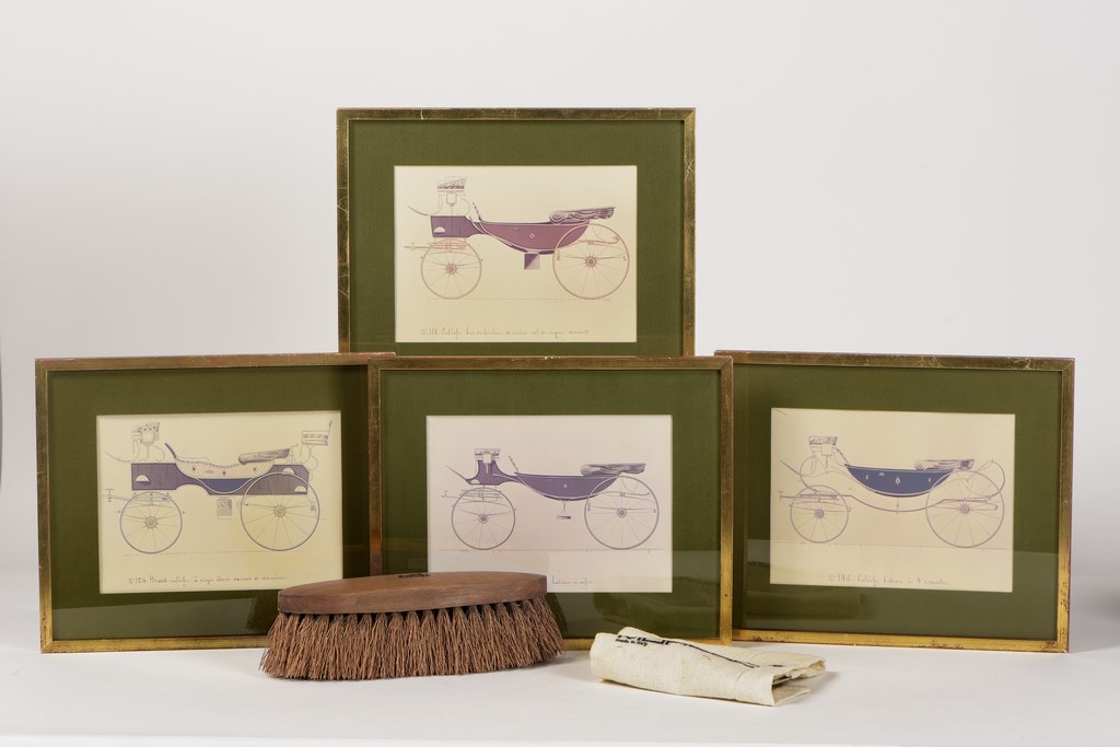 Collection HERMES. Suite de quatre reproductions de calèches, N°118