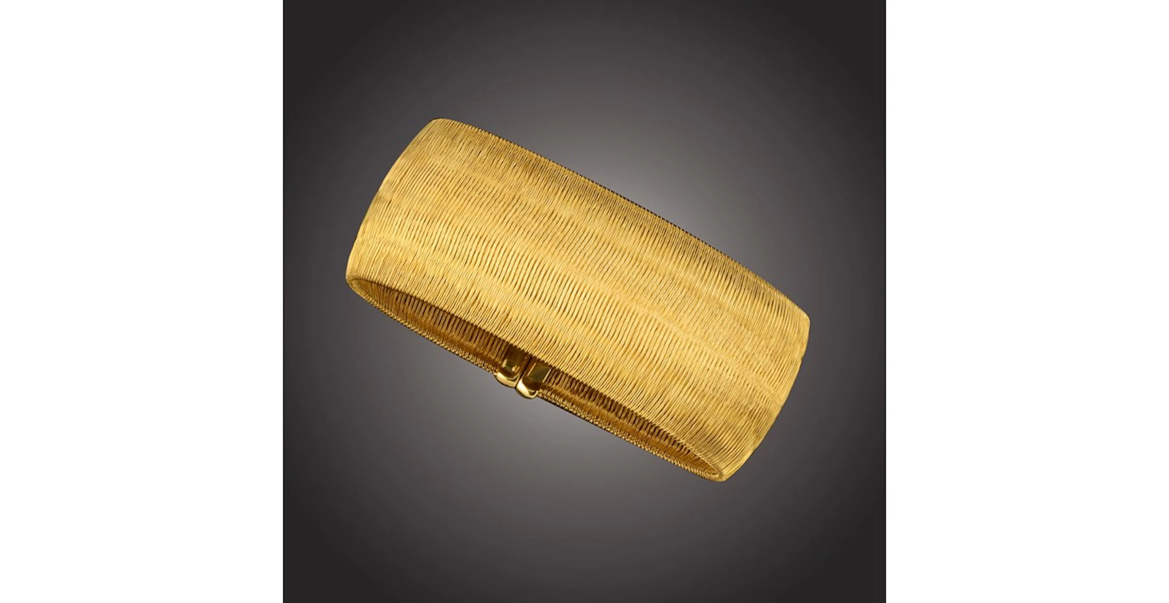 Roberto Coin, an 18ct gold mesh bracelet