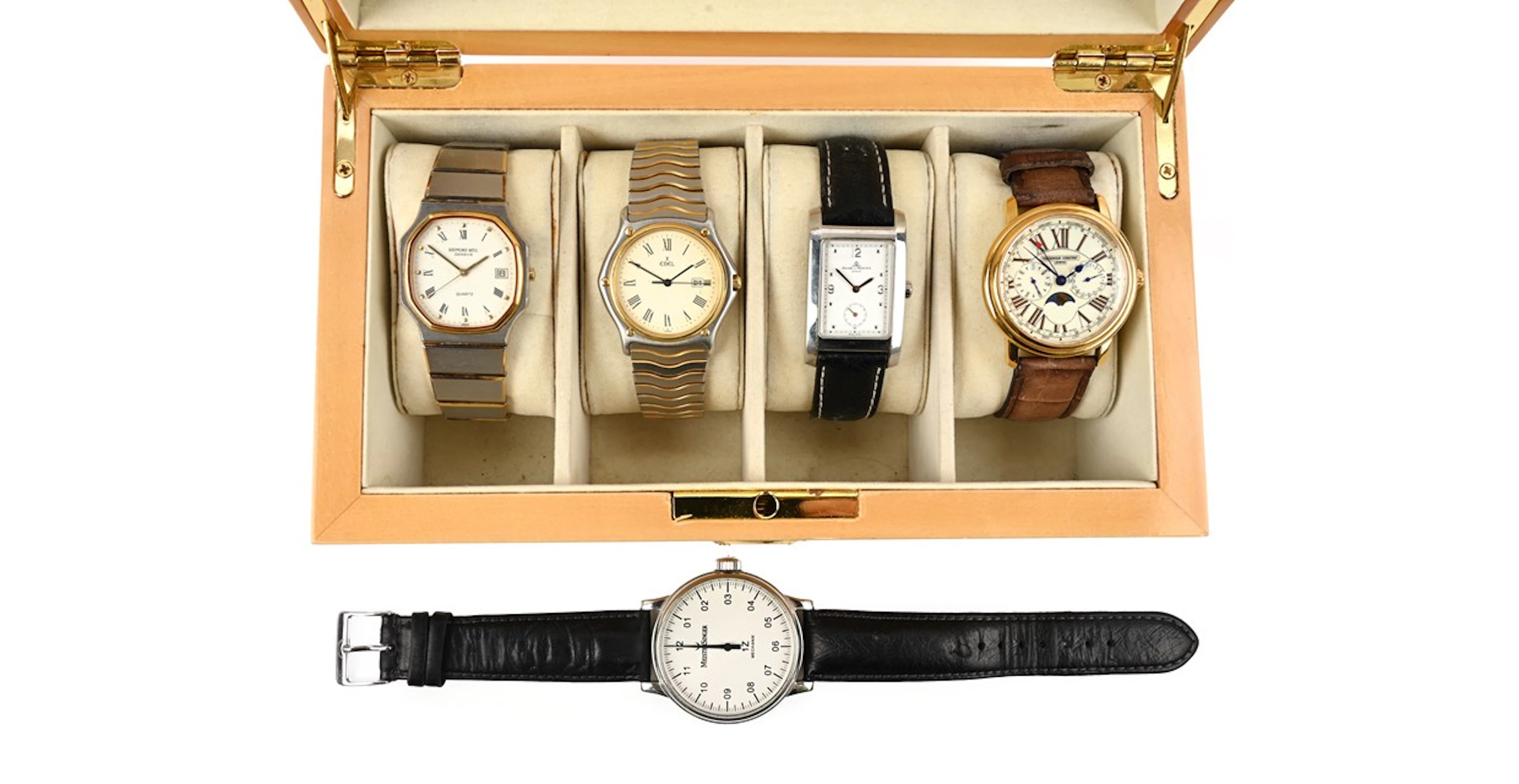 A collection of wristwatches