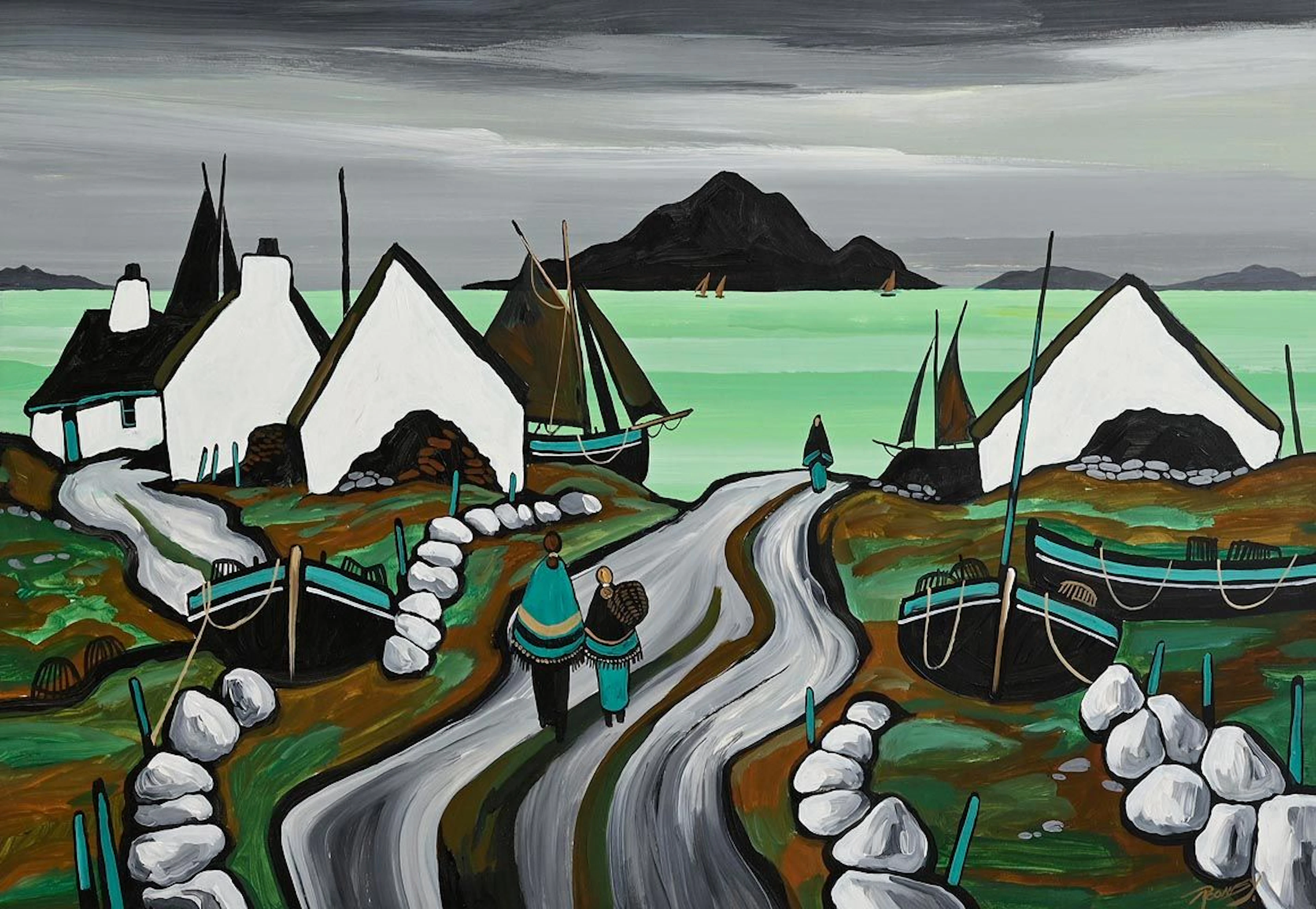 J.P. Rooney (b.1950) The Dark Island