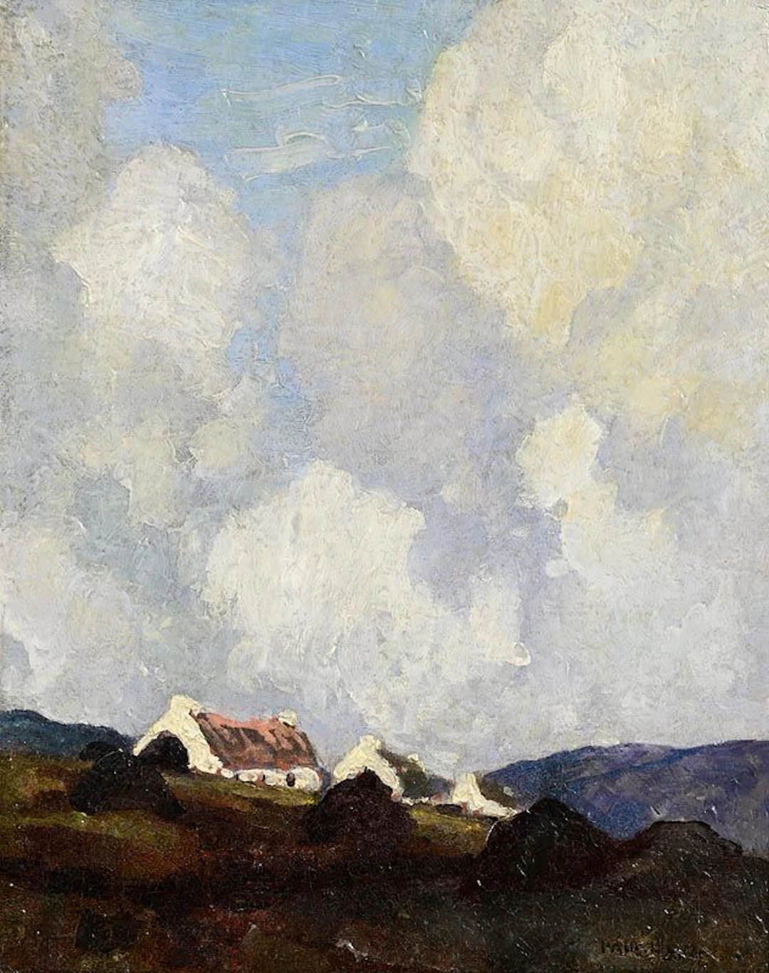 Paul Henry (1876-1958) Achill Cottages (c.1929-30)
