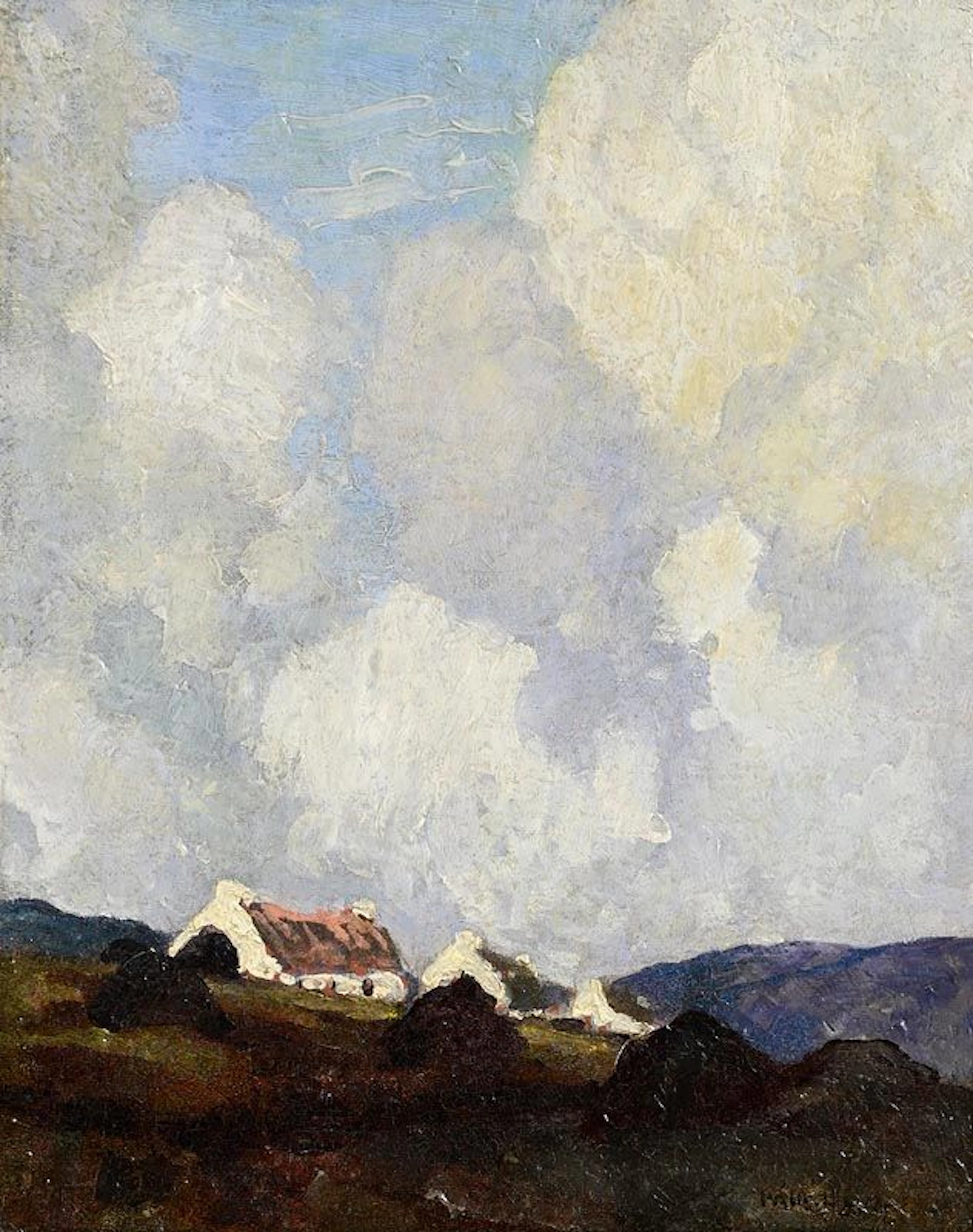 Paul Henry (1876-1958) Achill Cottages (c.1929-30)